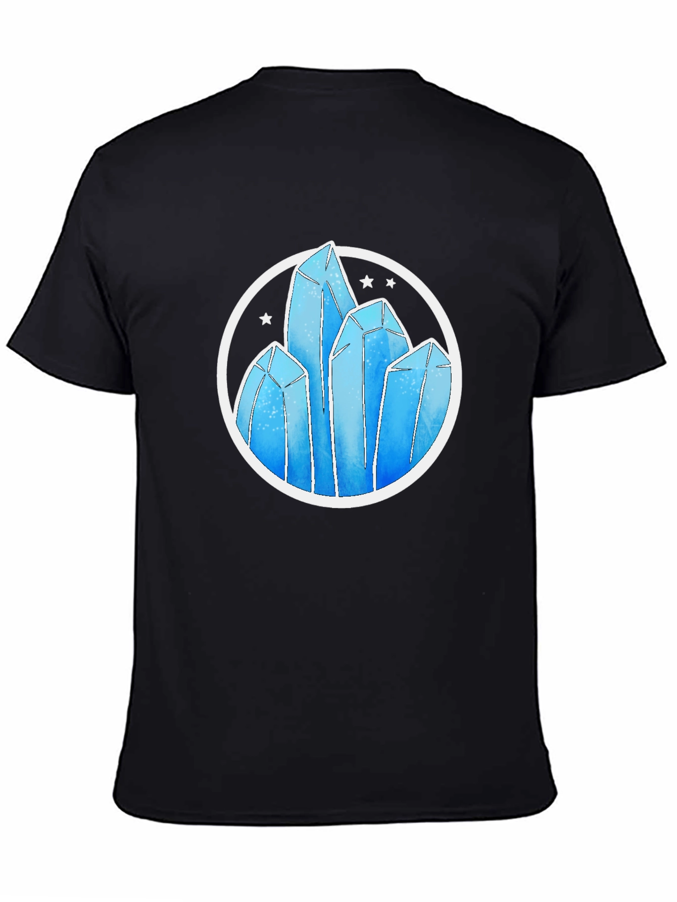 Crystal Formation Graphic Tee - Modern Design