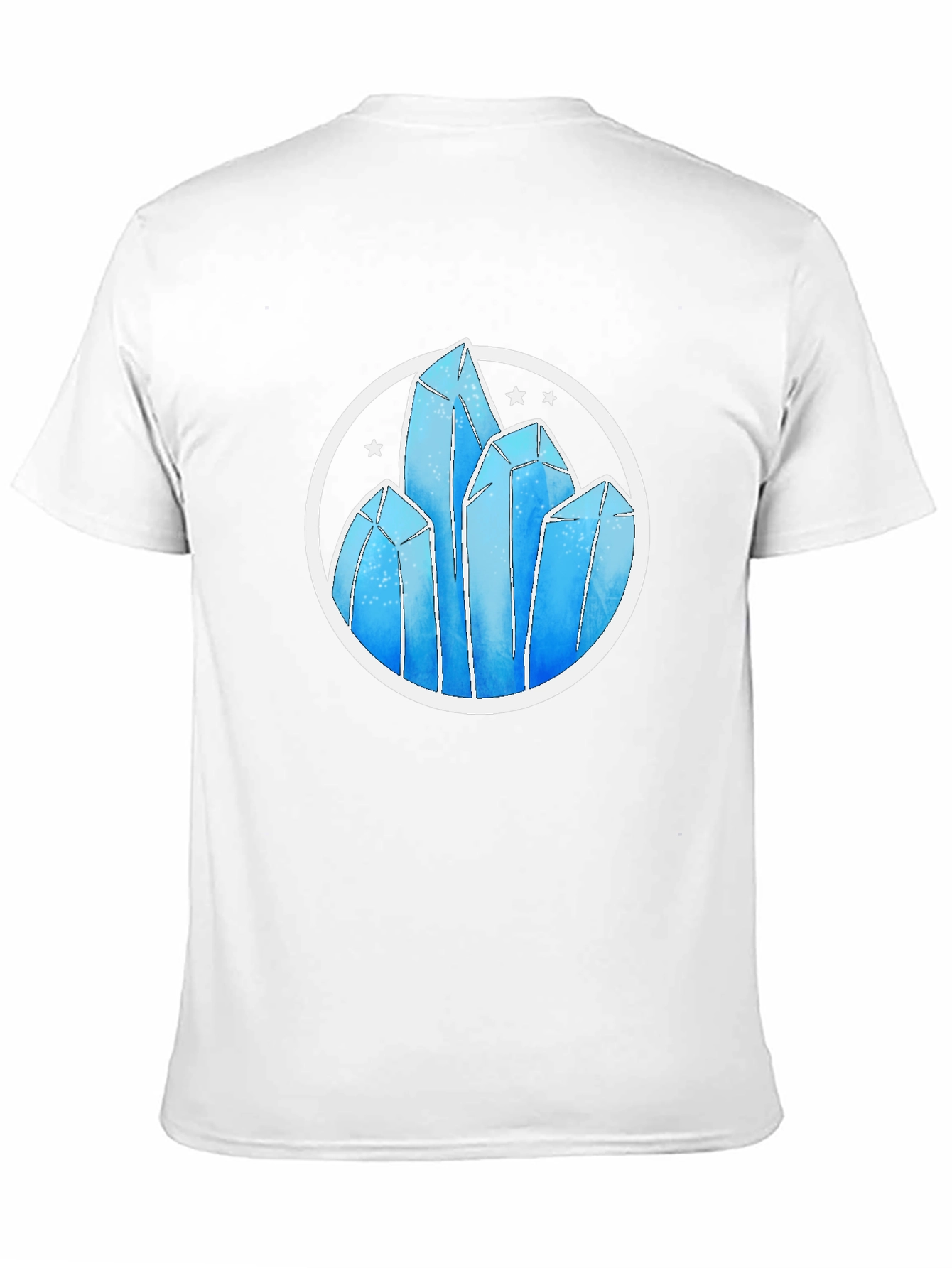 Crystal Formation Graphic Tee - Modern Design