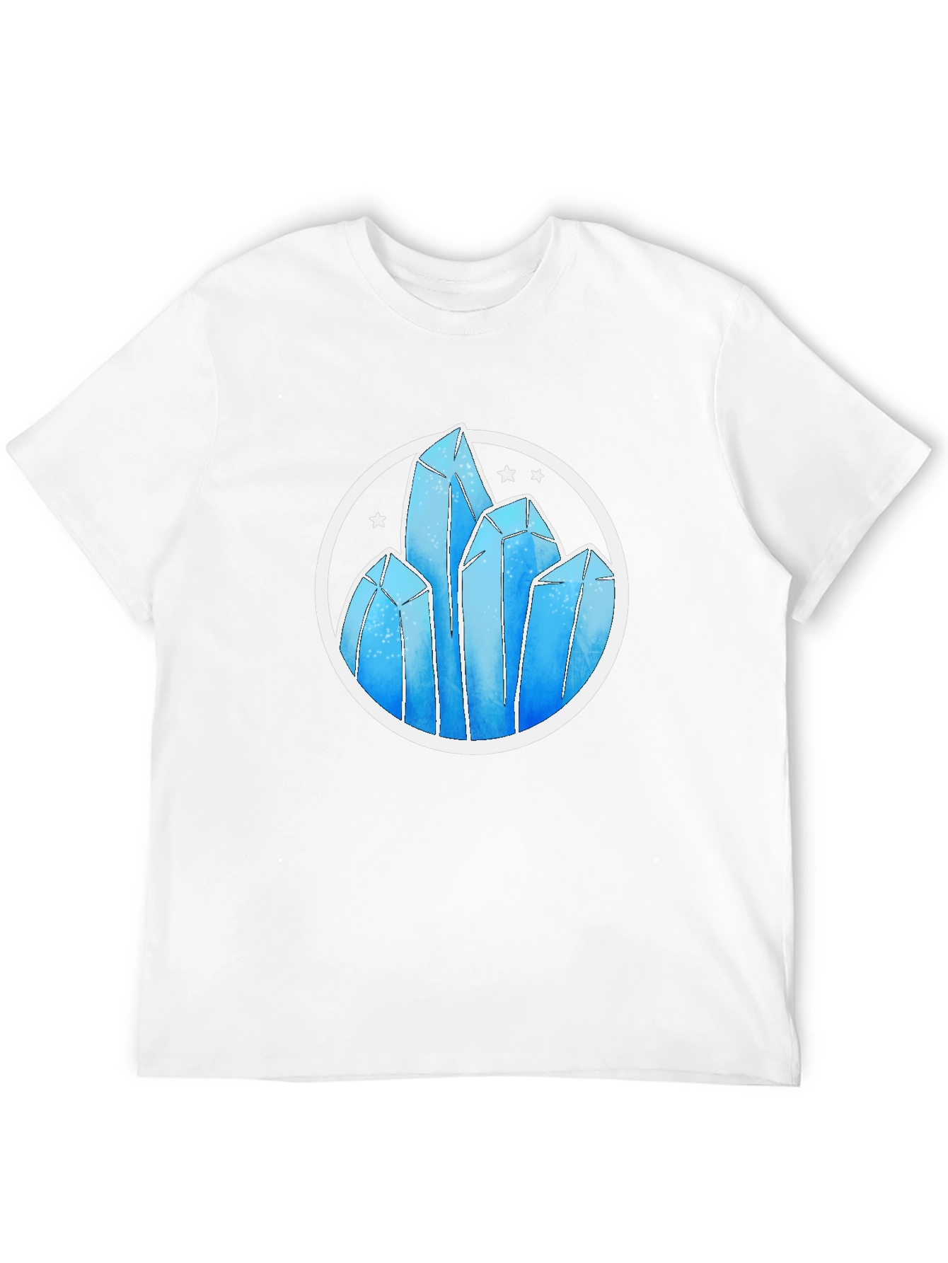 Crystal Formation Graphic Tee - Modern Design
