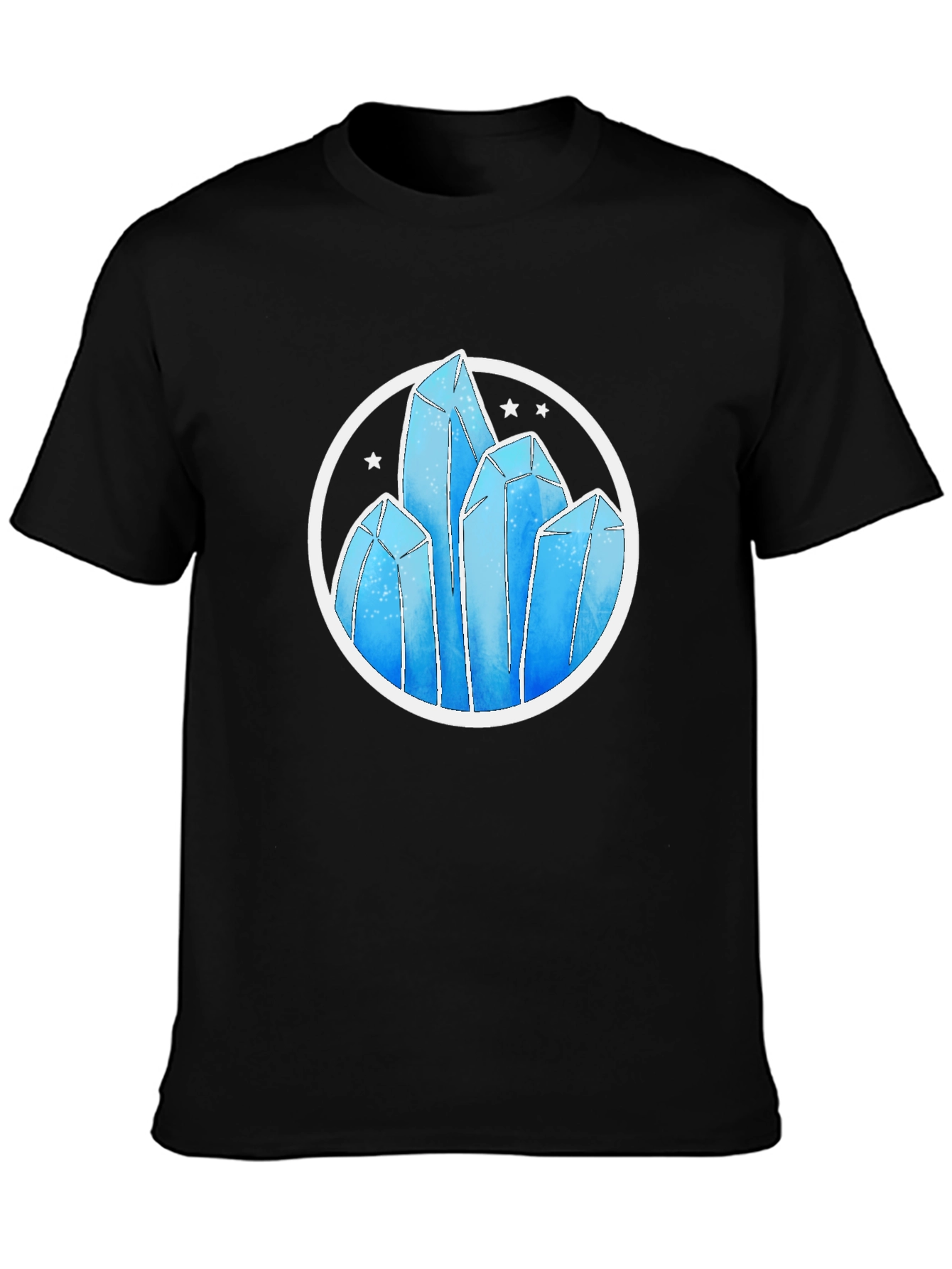 Crystal Formation Graphic Tee - Modern Design