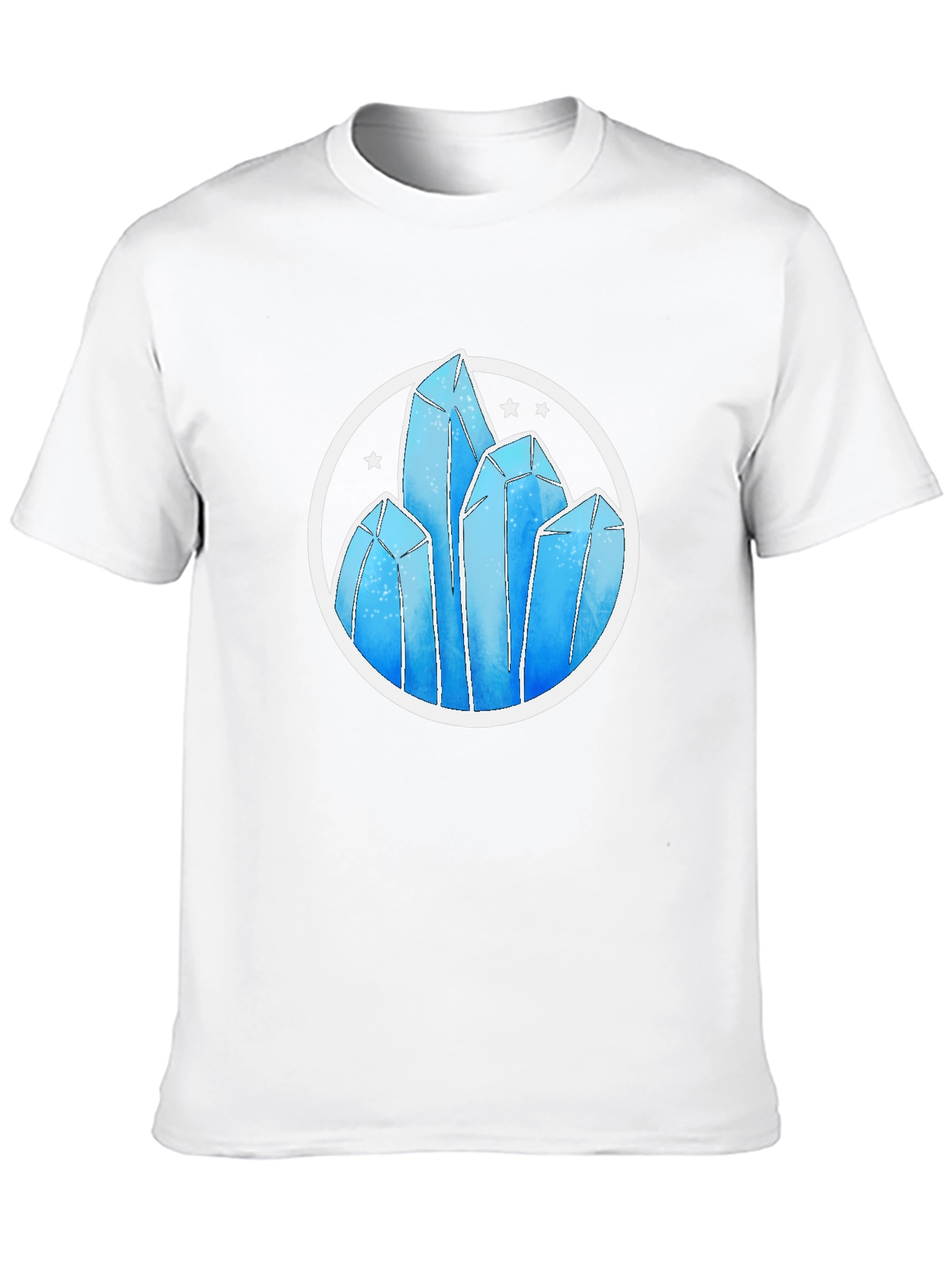 Crystal Formation Graphic Tee - Modern Design