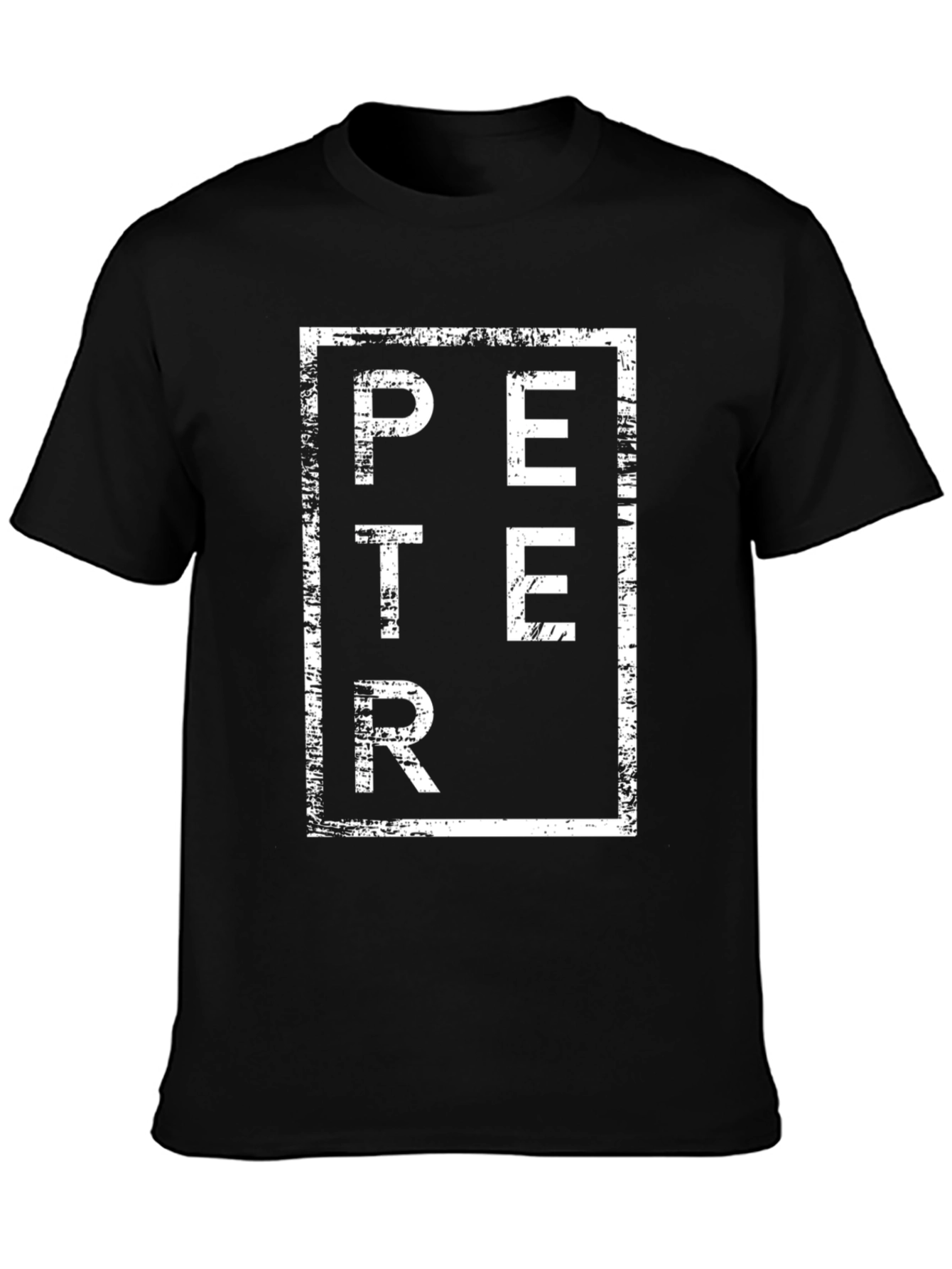 Peter Graphic Tee - Black Cotton Blend
