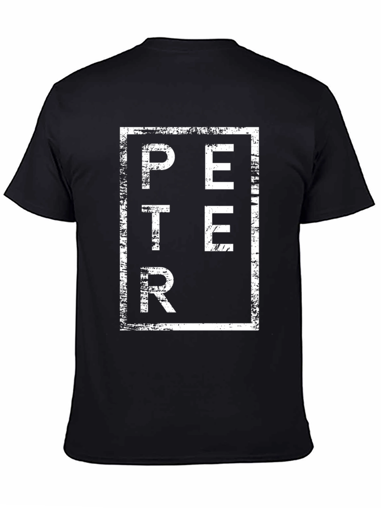 Peter Graphic Tee - Black Cotton Blend