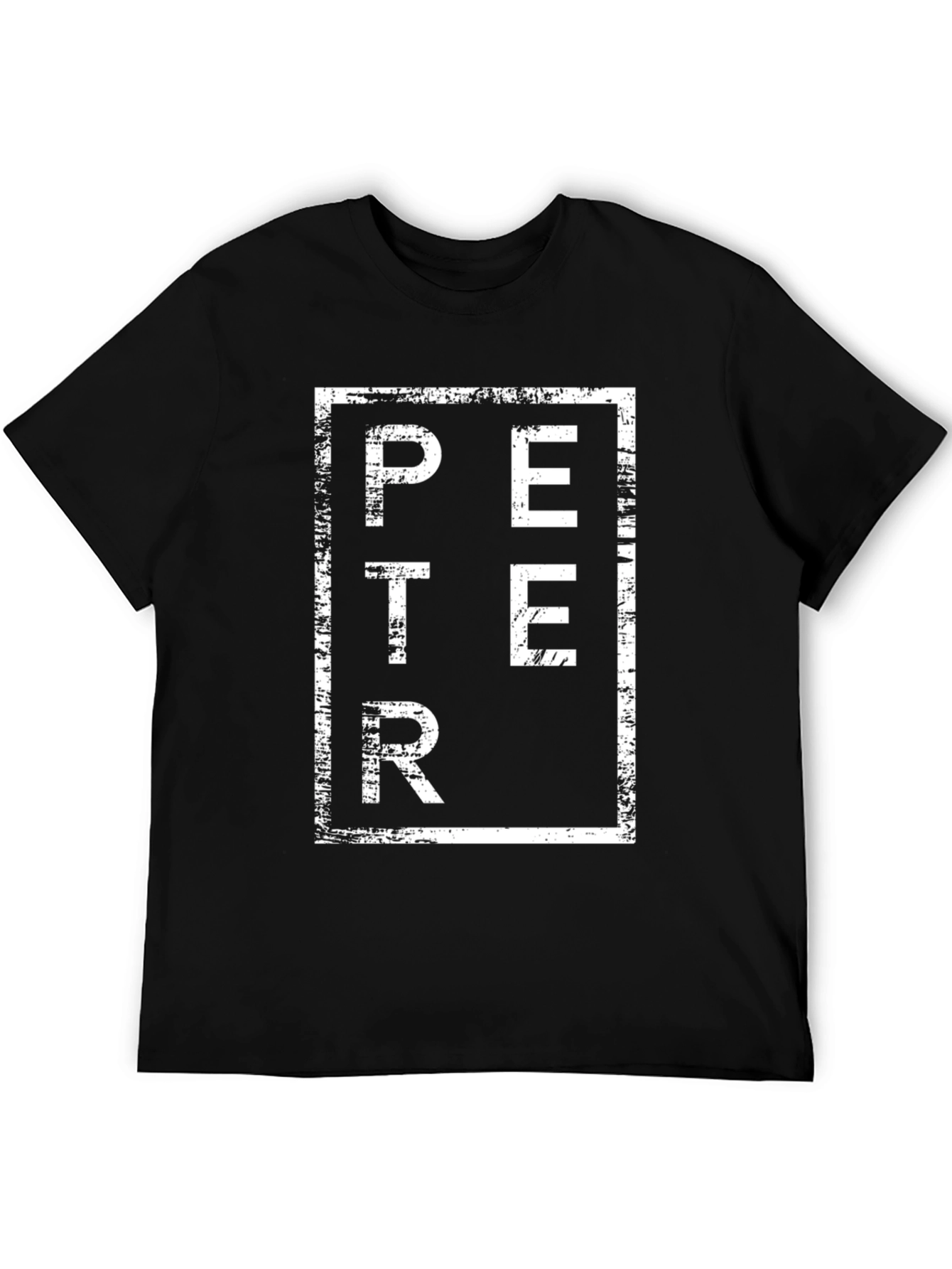 Peter Graphic Tee - Black Cotton Blend