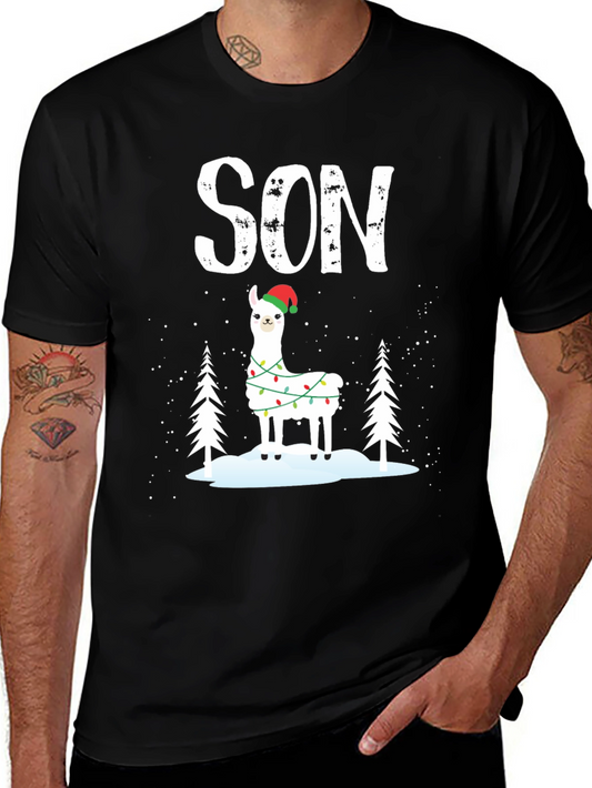 Festive Son Llama Christmas T-Shirt