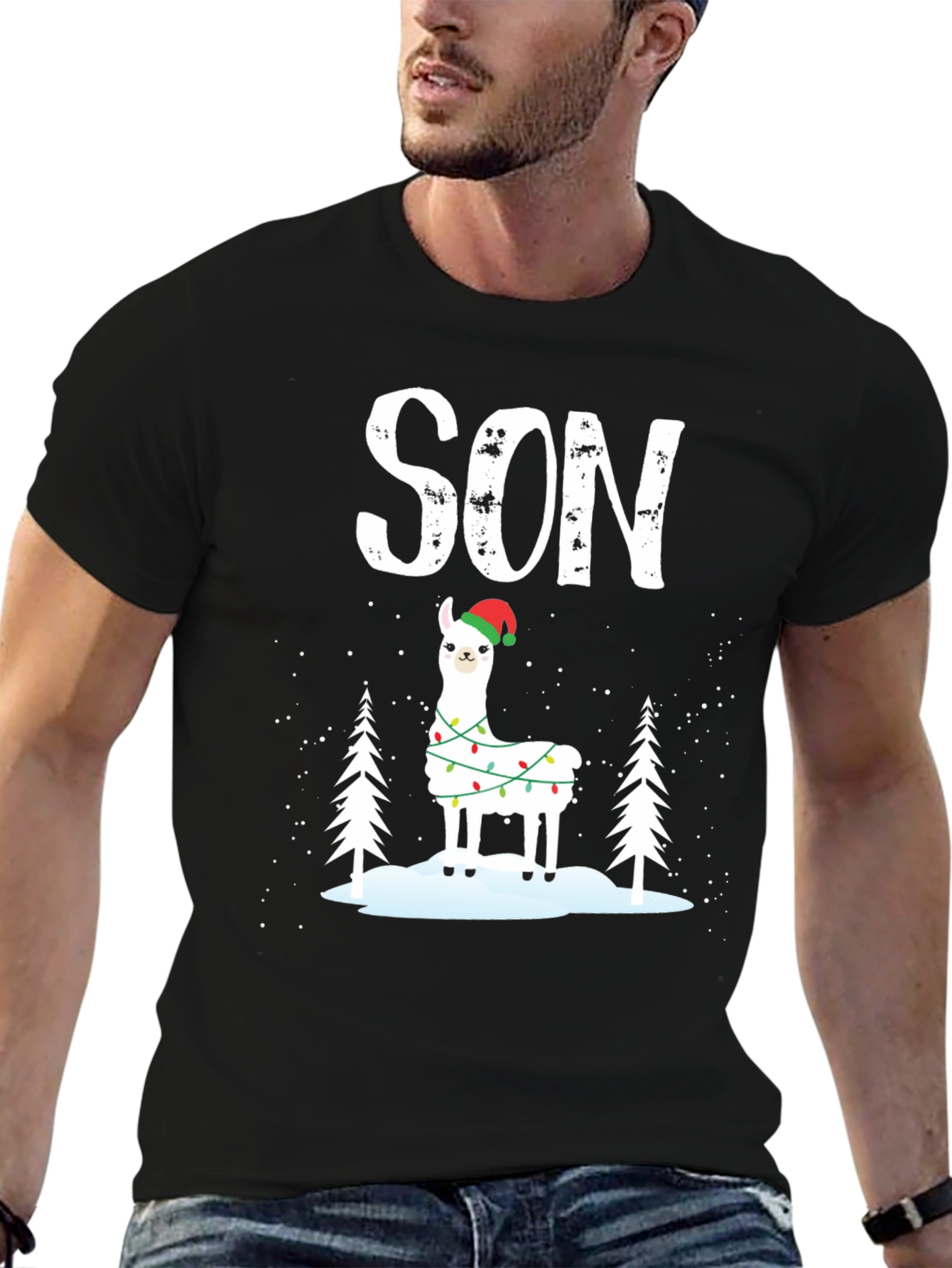 Festive Son Llama Christmas T-Shirt