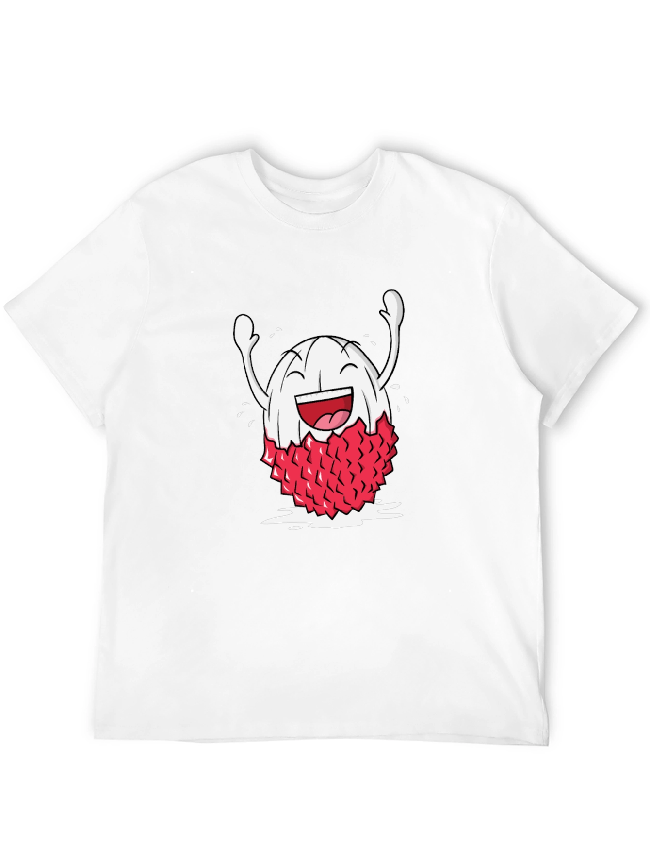 Lychee Cartoon Black T-Shirt
