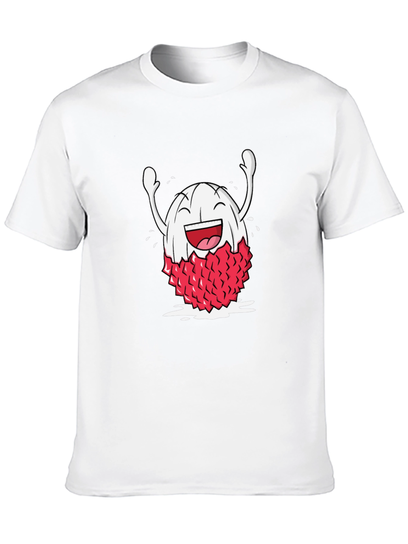 Lychee Cartoon Black T-Shirt