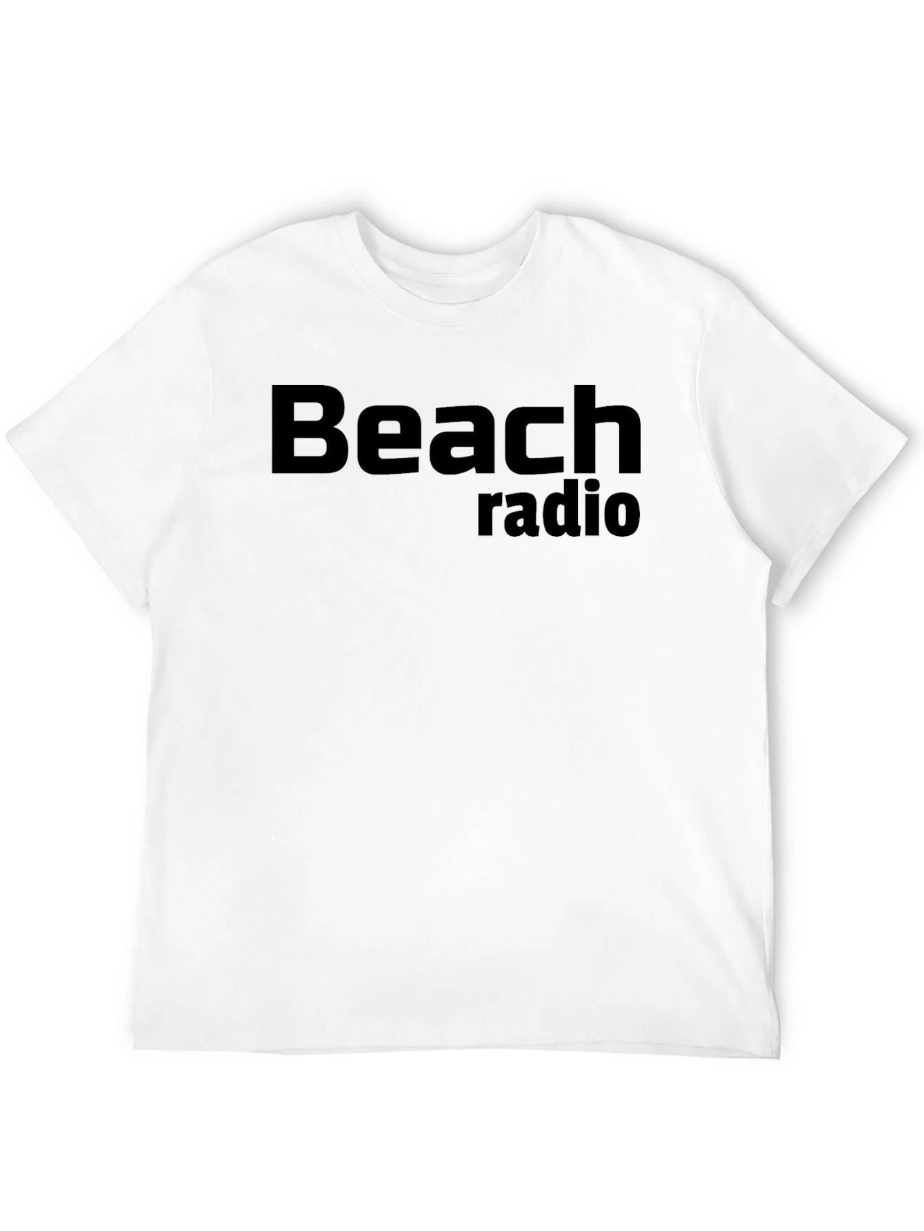 Beach Radio Black Graphic Tee