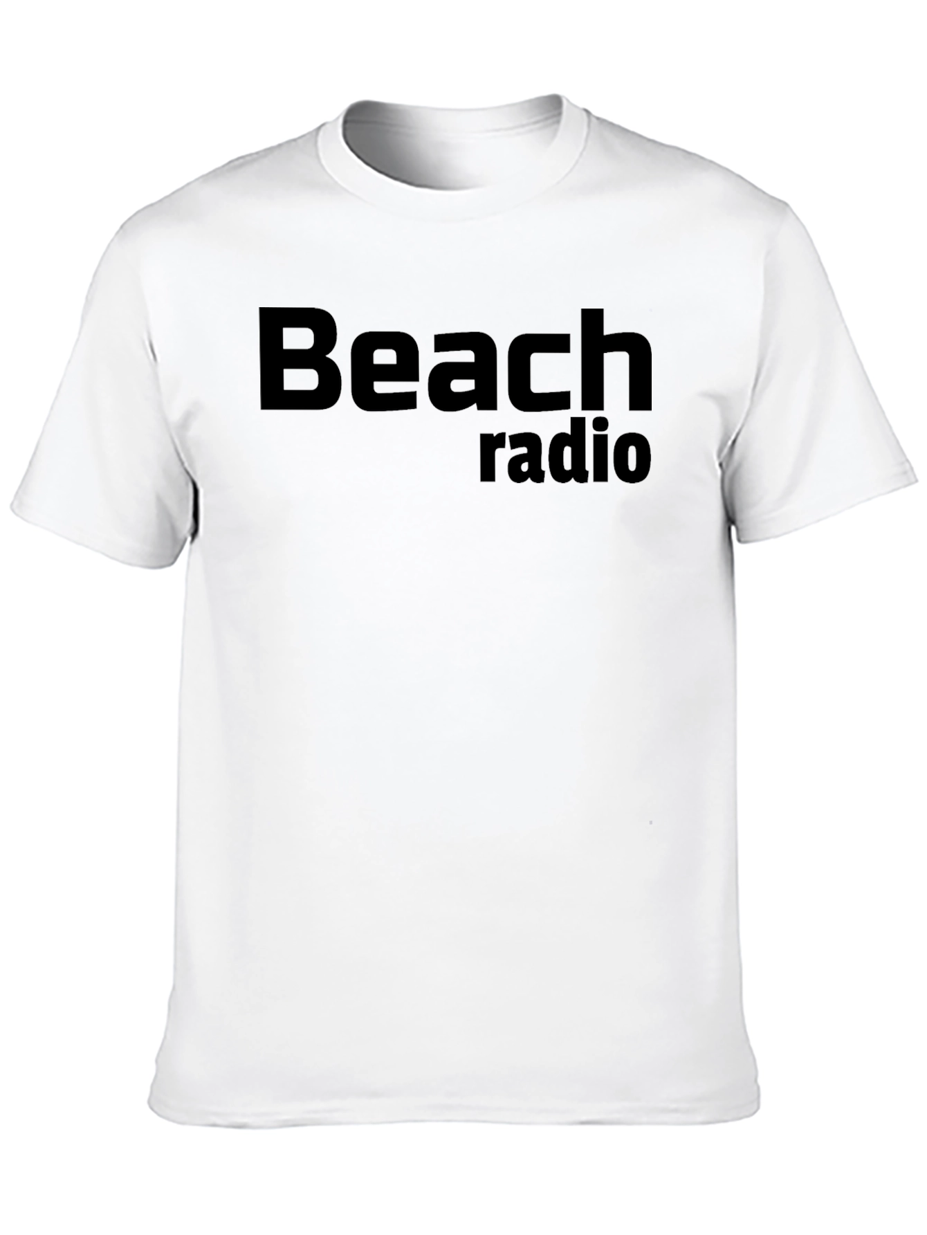 Beach Radio Black Graphic Tee