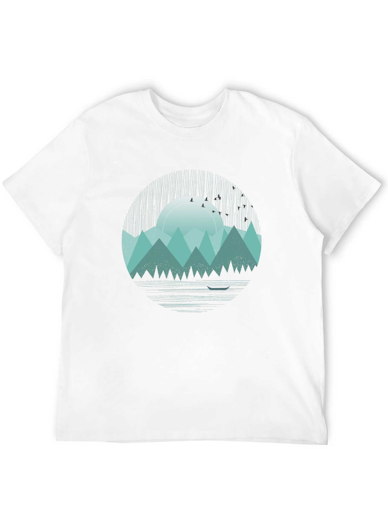 Mountain Sunset Graphic Tee - Black