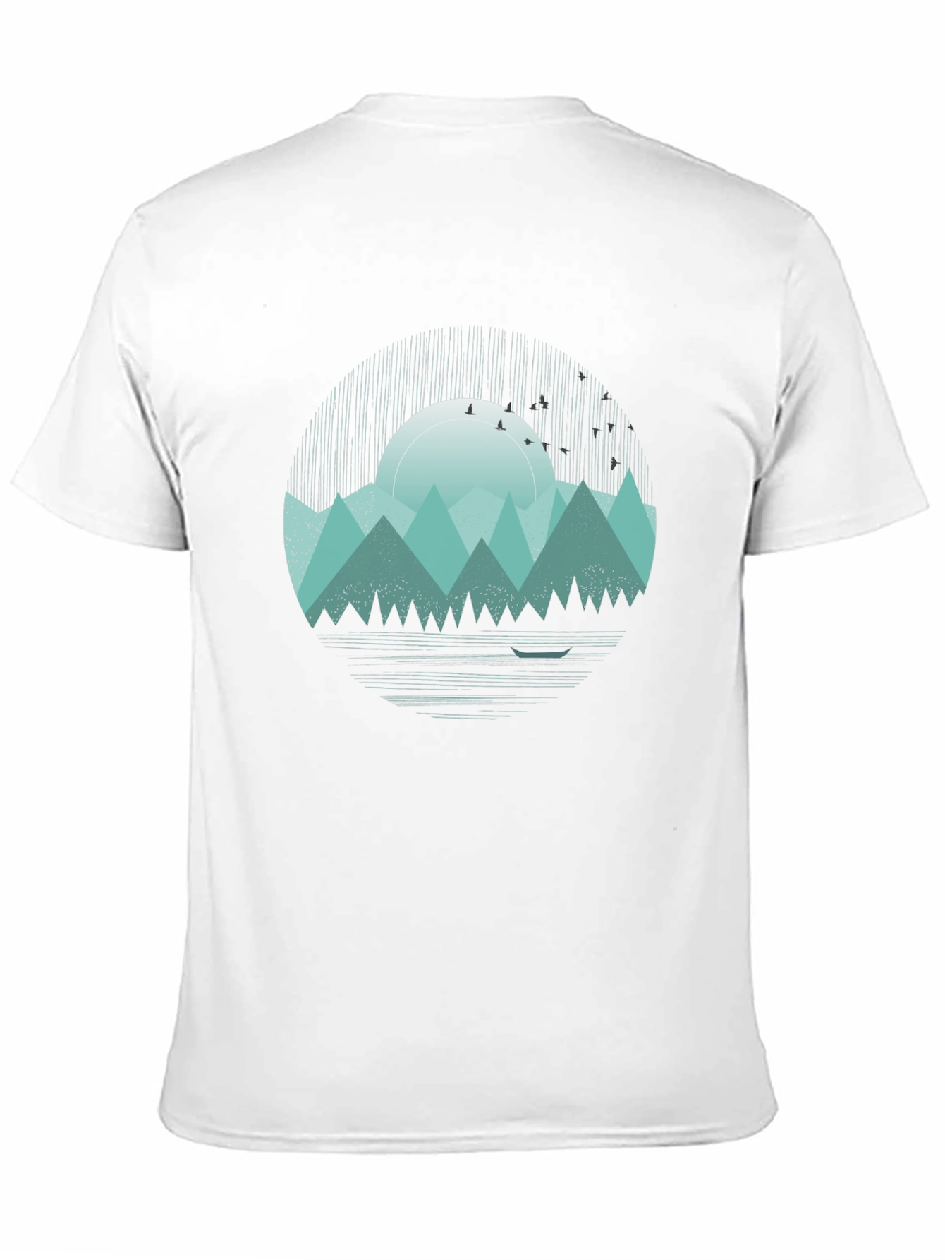 Mountain Sunset Graphic Tee - Black