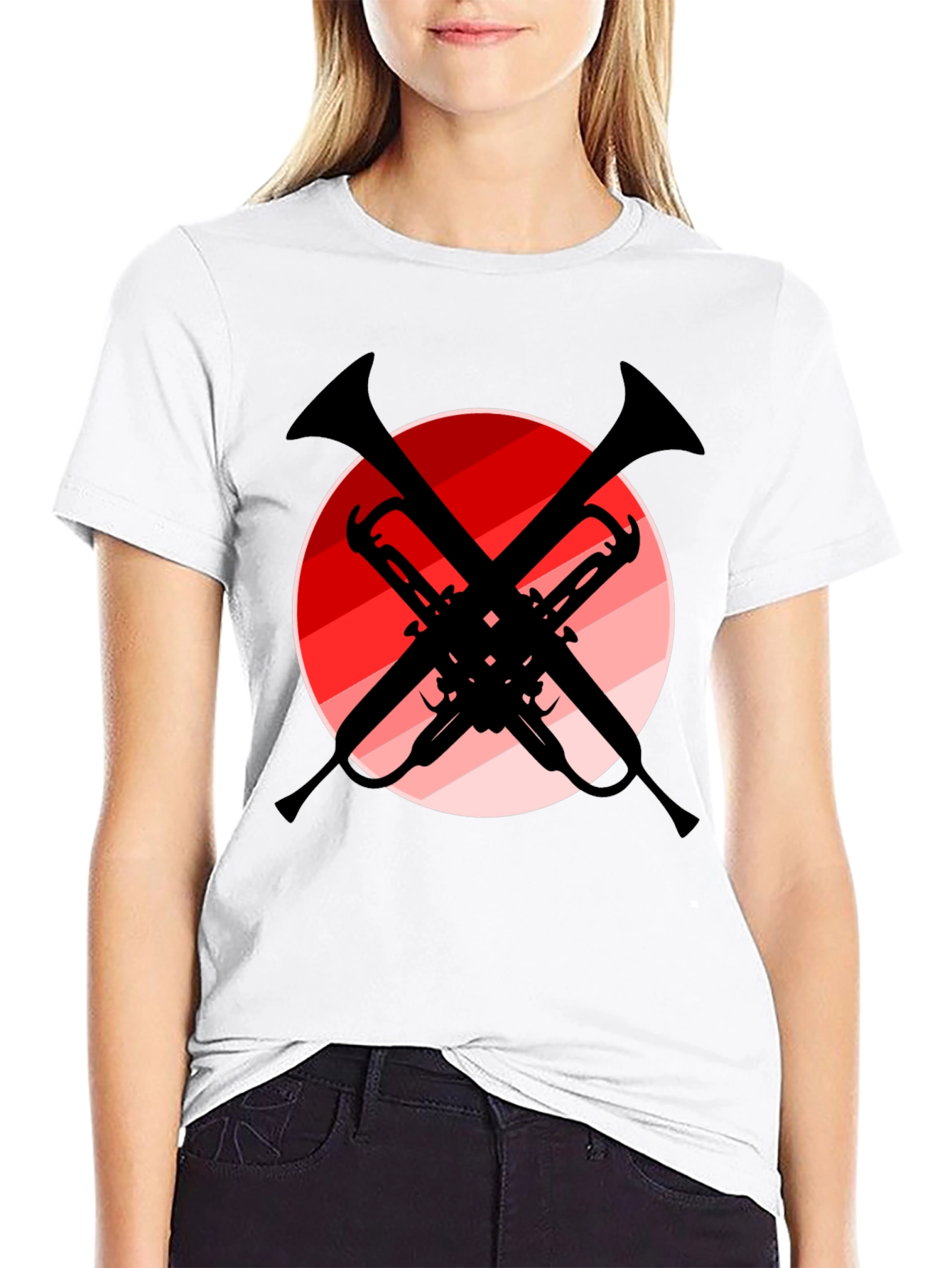 Trumpet Cross T-Shirt - Music Lover Tee
