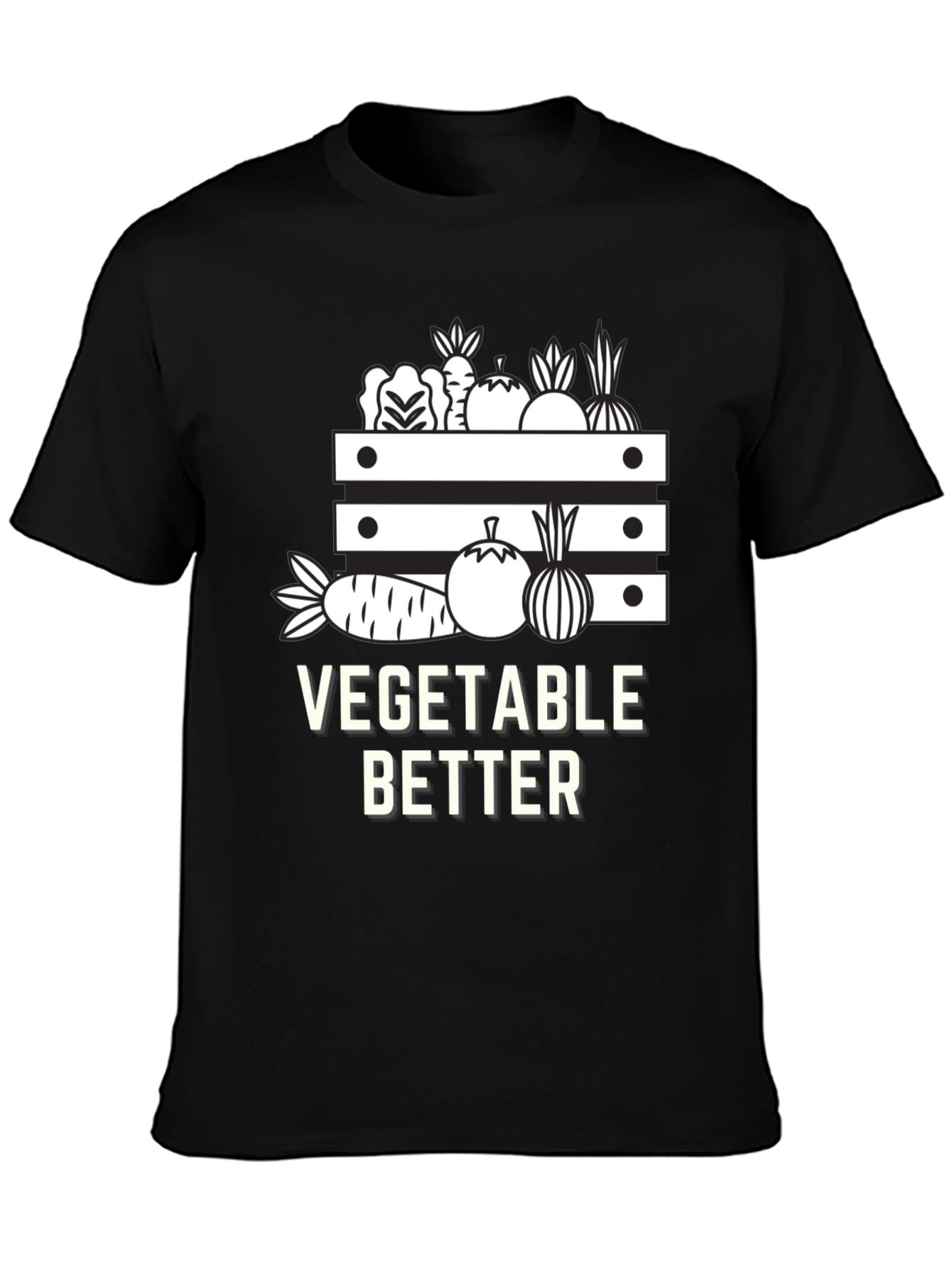 Vegetable Better Graphic Tee - Black Cotton Shirt