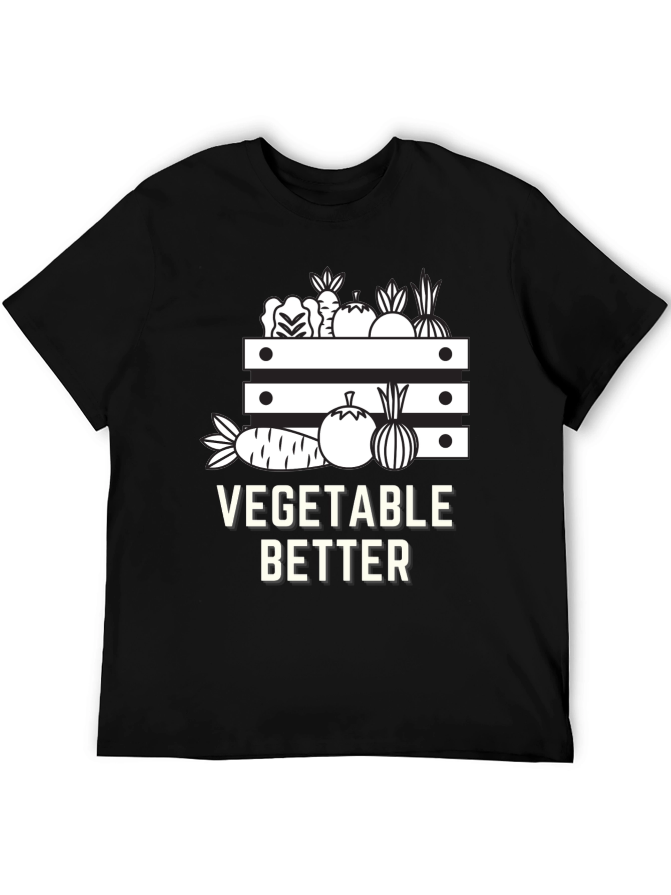Vegetable Better Graphic Tee - Black Cotton Shirt