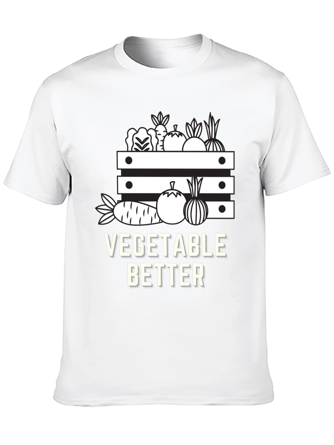 Vegetable Better Graphic Tee - Black Cotton Shirt