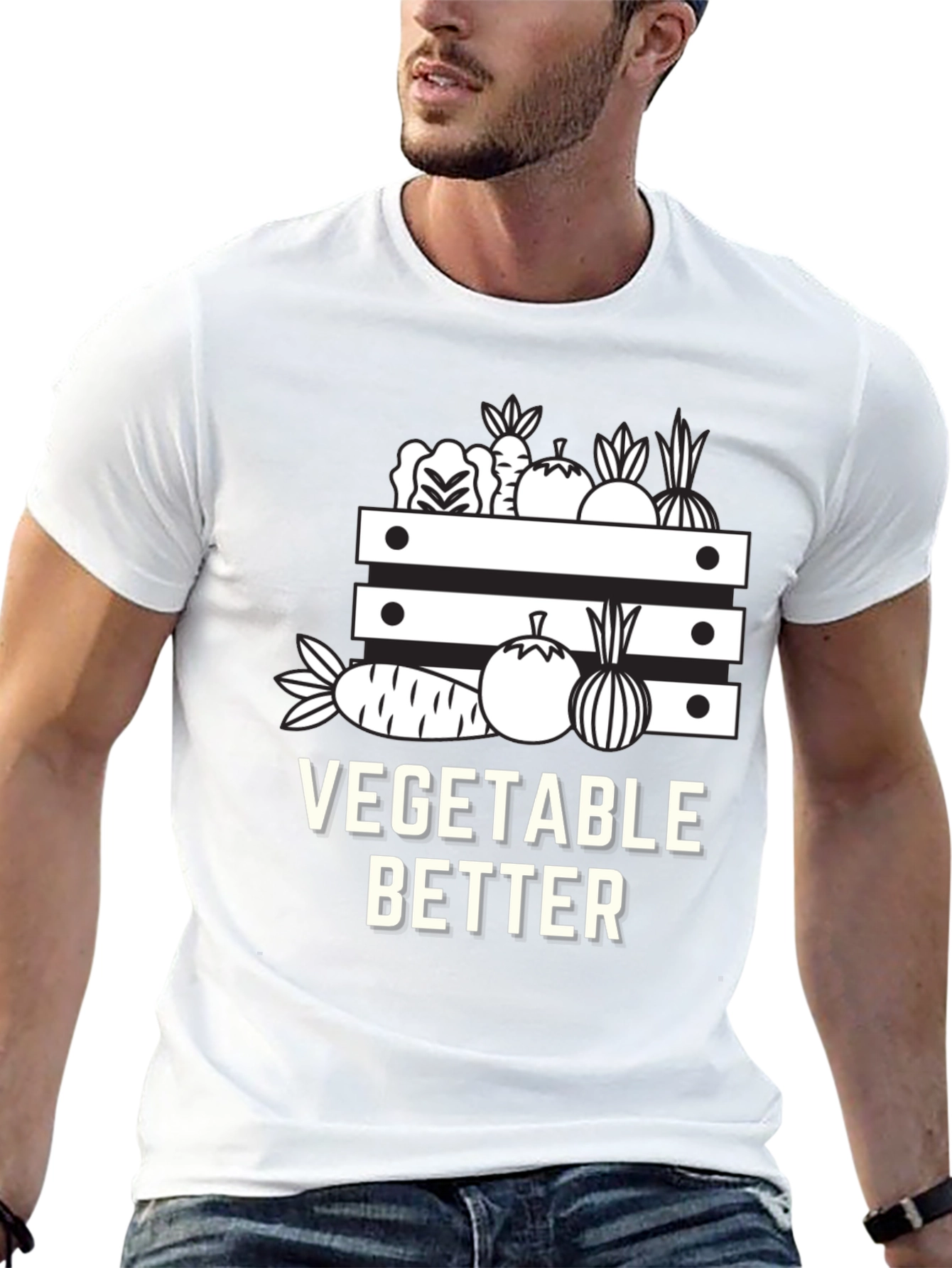 Vegetable Better Graphic Tee - Black Cotton Shirt