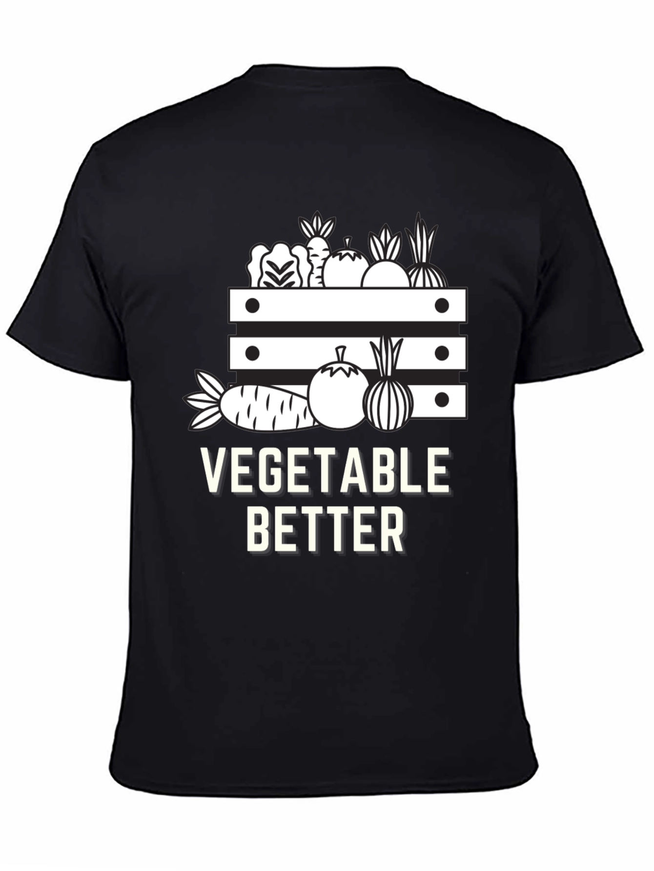 Vegetable Better Graphic Tee - Black Cotton Shirt