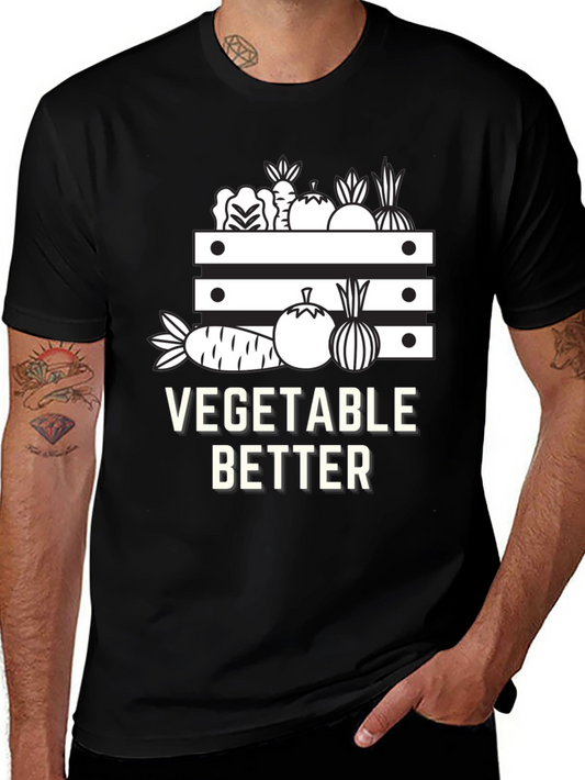 Vegetable Better Graphic Tee - Black Cotton Shirt
