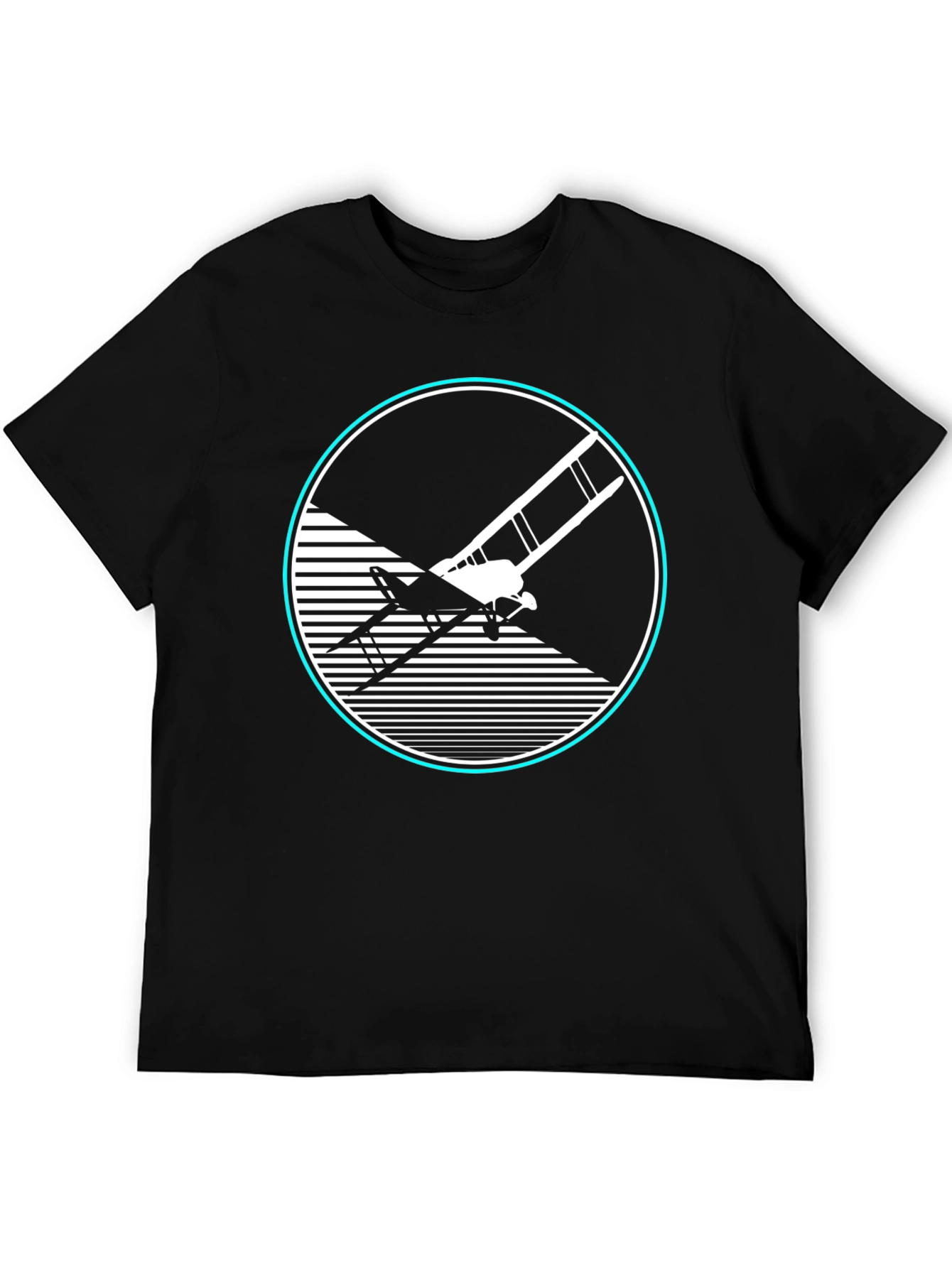 Retro Biplane Graphic Tee - Aviation Style