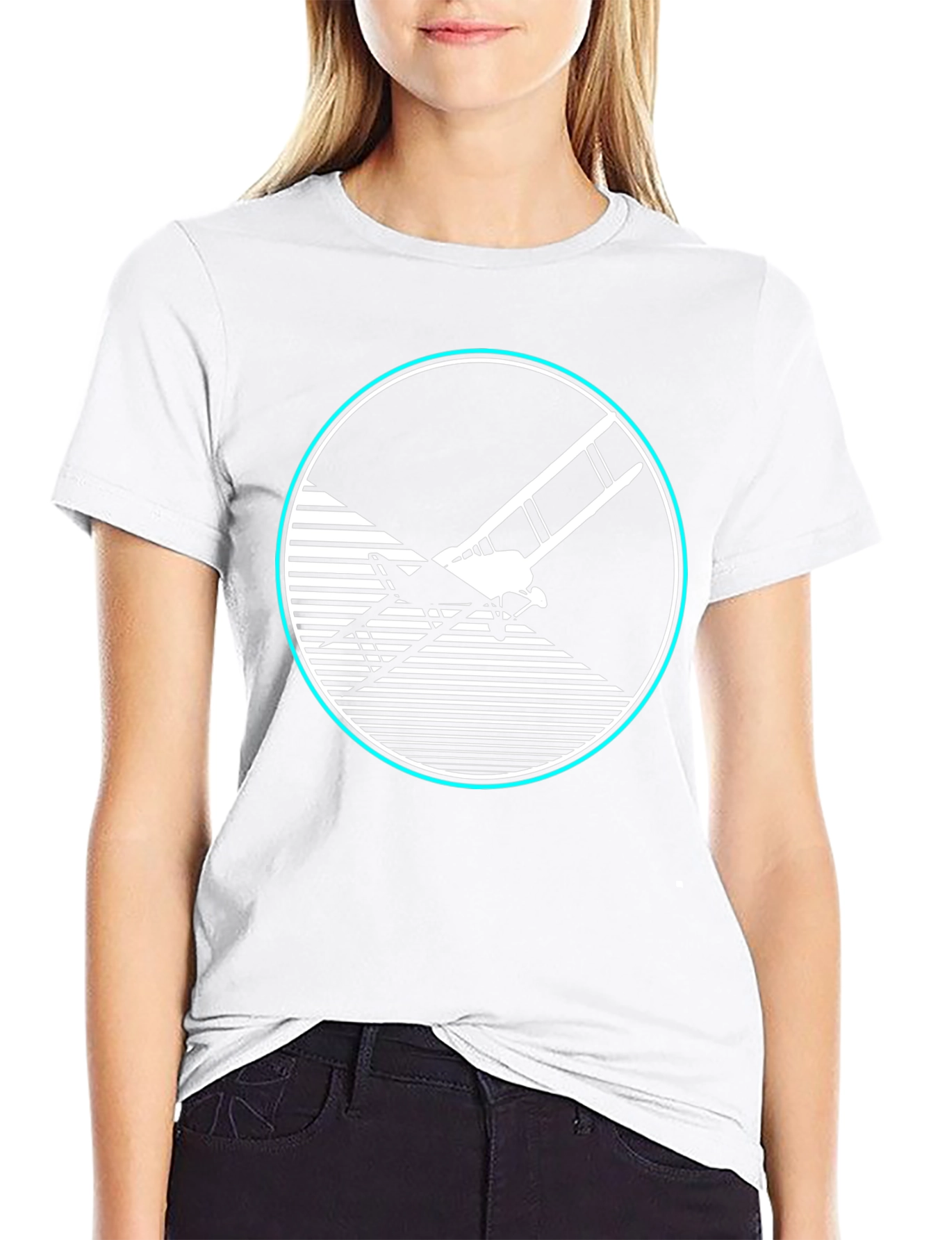 Retro Biplane Graphic Tee - Aviation Style