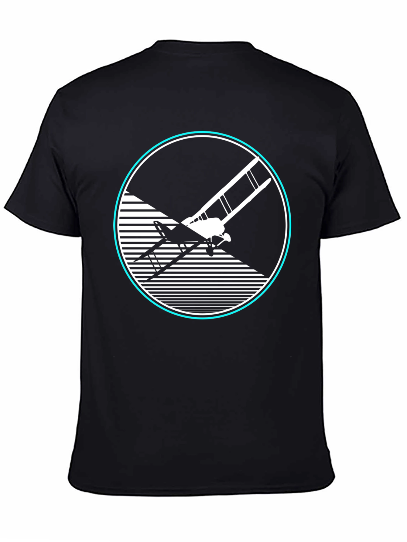 Retro Biplane Graphic Tee - Aviation Style
