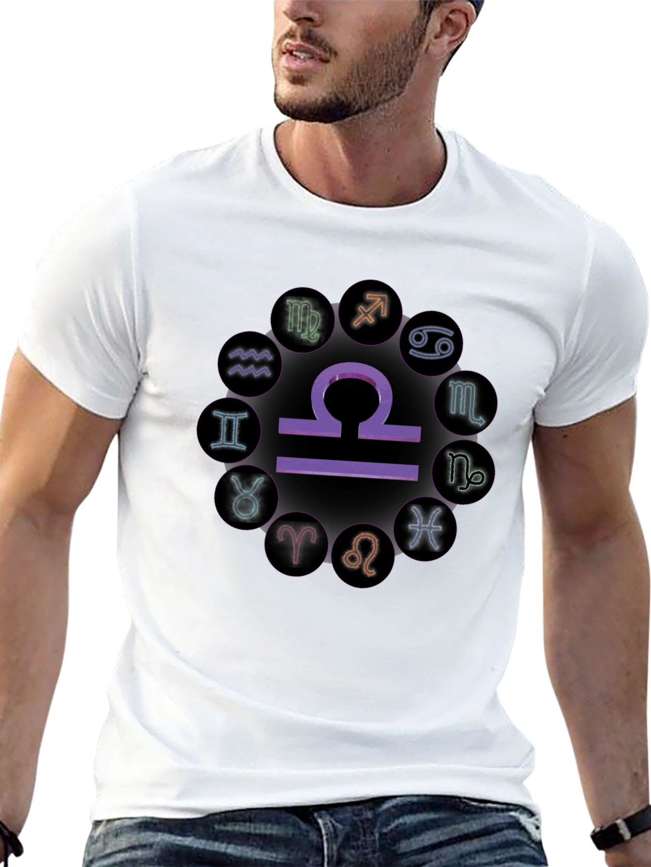 Zodiac Sign T-Shirt - Libra Astrology Tee