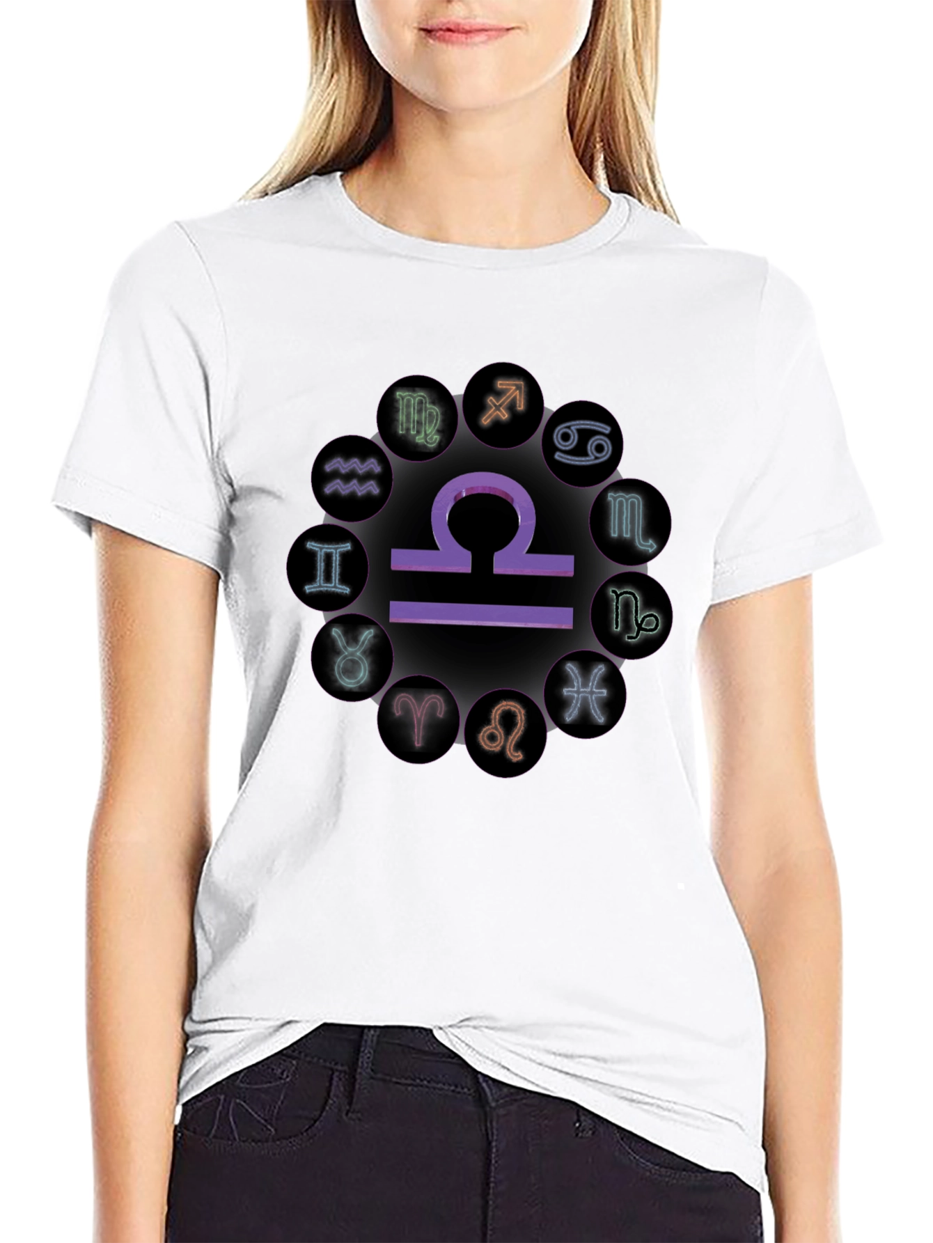Zodiac Sign T-Shirt - Libra Astrology Tee