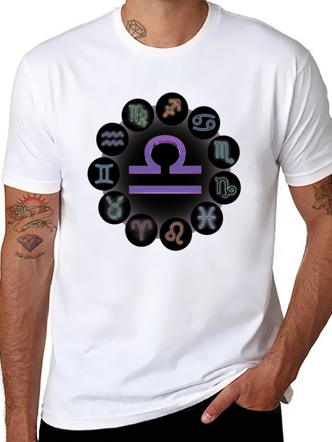 Zodiac Sign T-Shirt - Libra Astrology Tee
