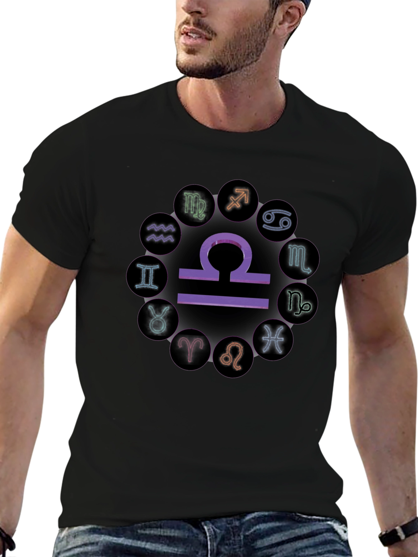 Zodiac Sign T-Shirt - Libra Astrology Tee