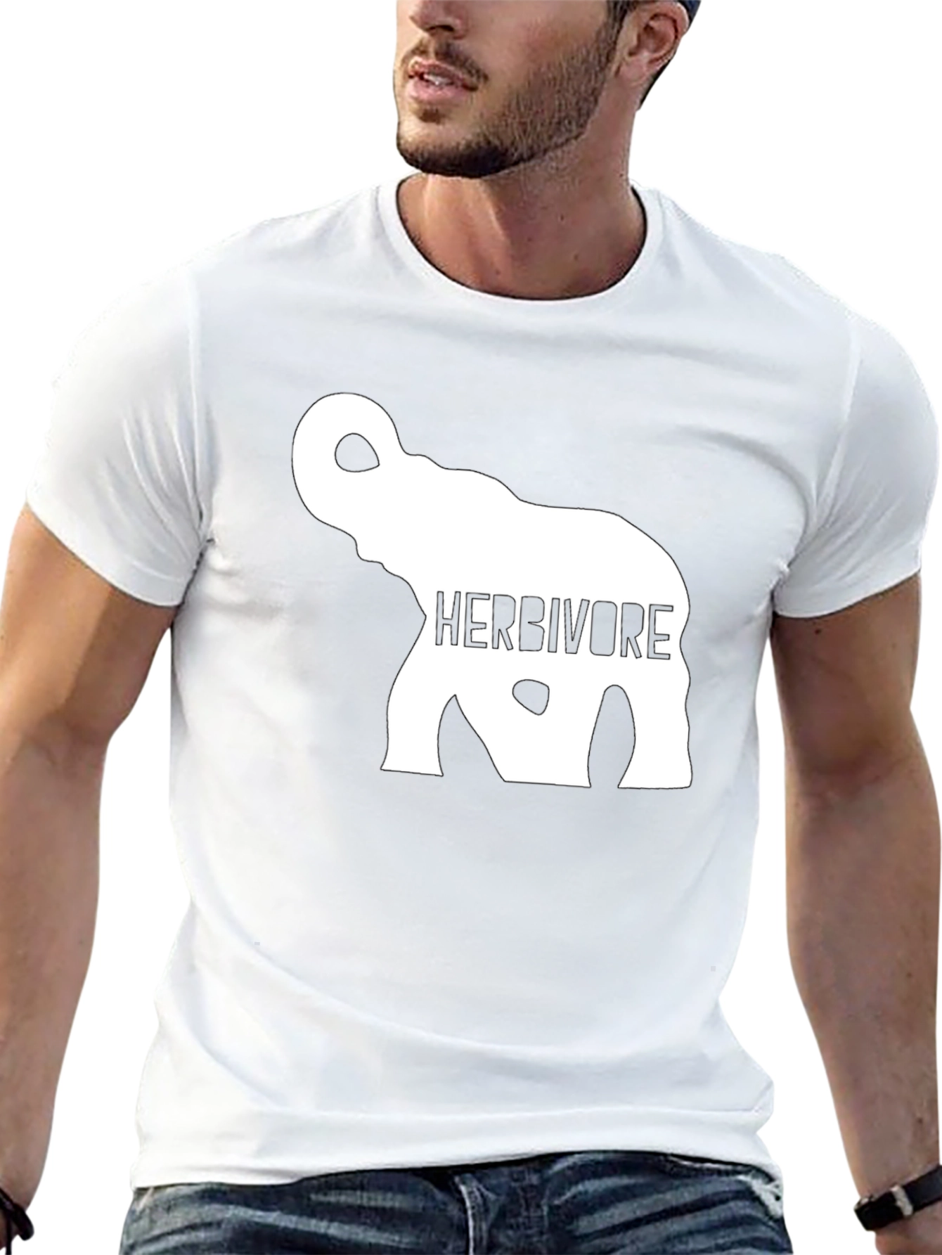 Herbivore Elephant Graphic Tee - Black