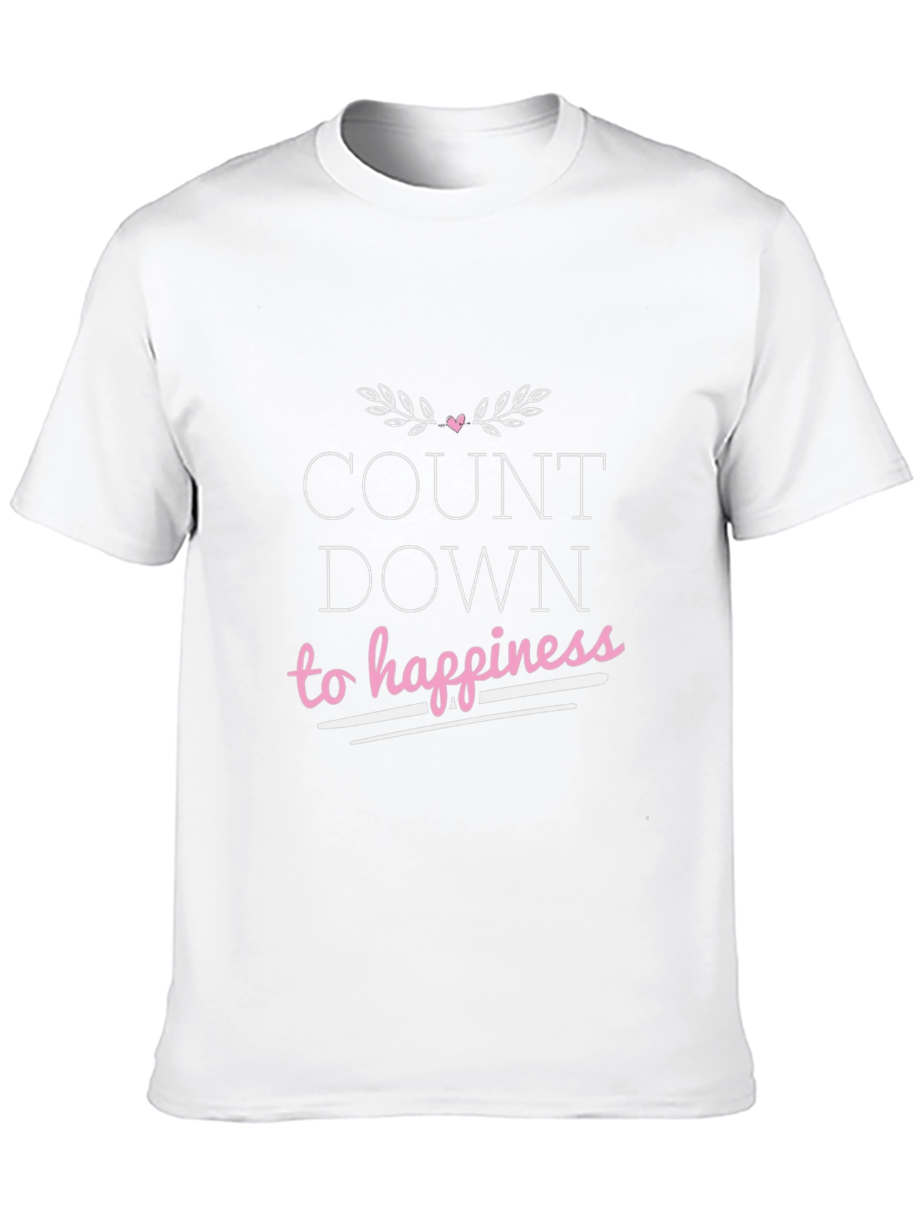 Countdown To Happiness Graphic T-Shirt - Black