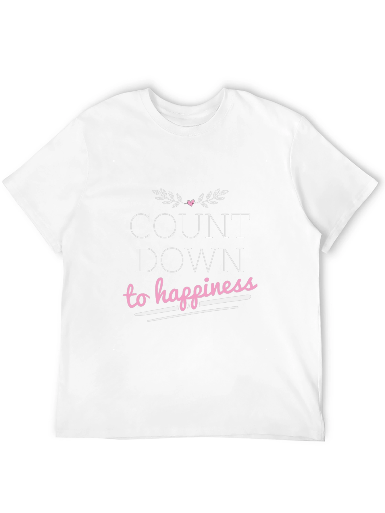 Countdown To Happiness Graphic T-Shirt - Black