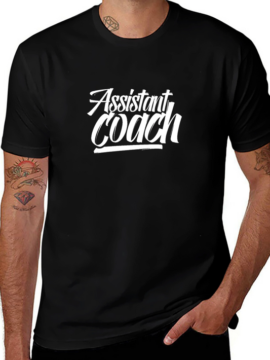 Assistant Coach Black Graphic T-Shirt