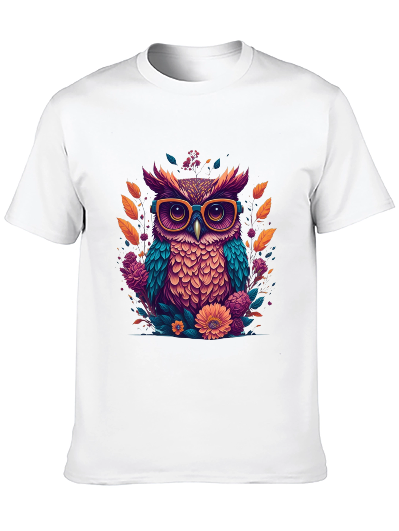 Owl with Glasses Graphic Tee