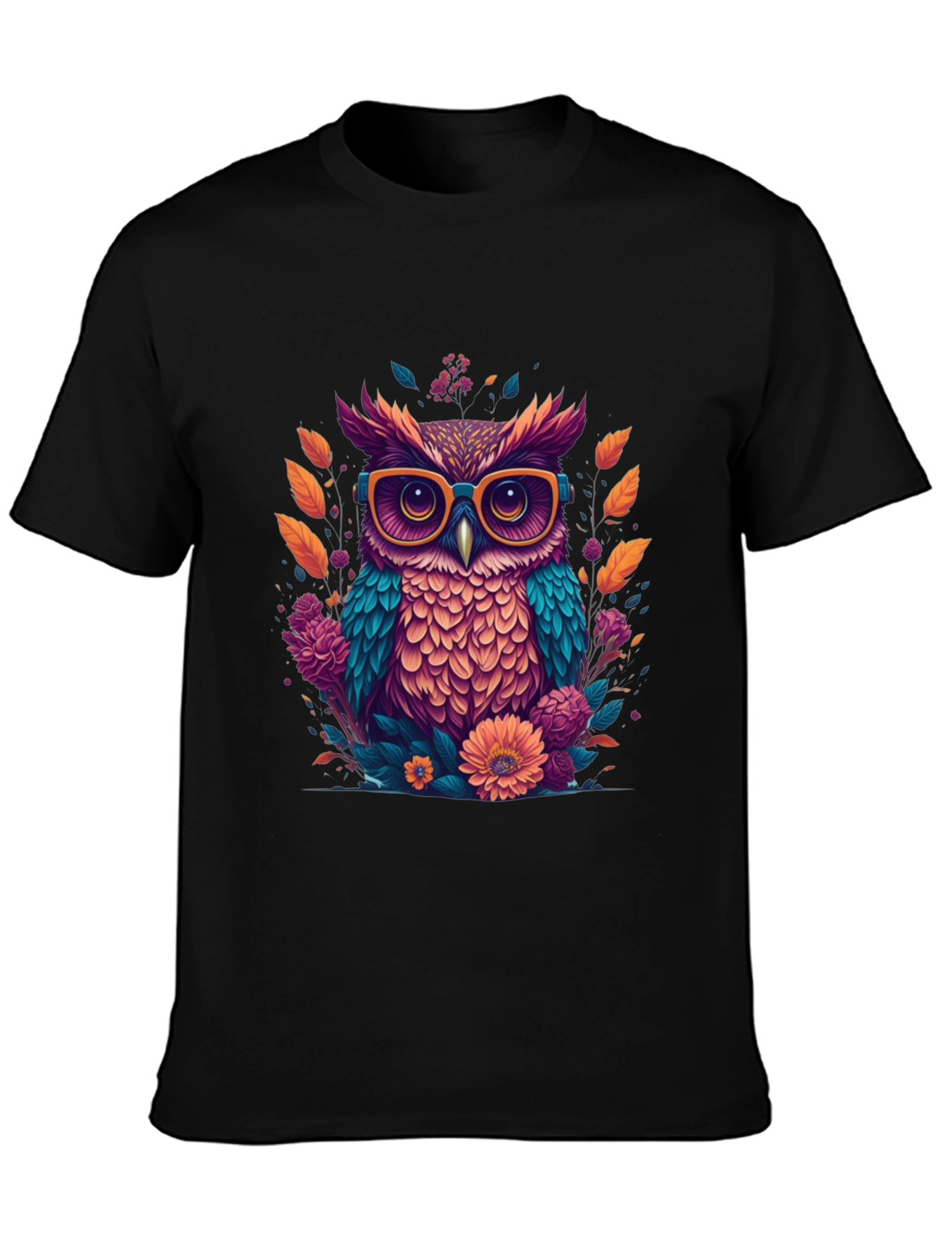 Owl with Glasses Graphic Tee