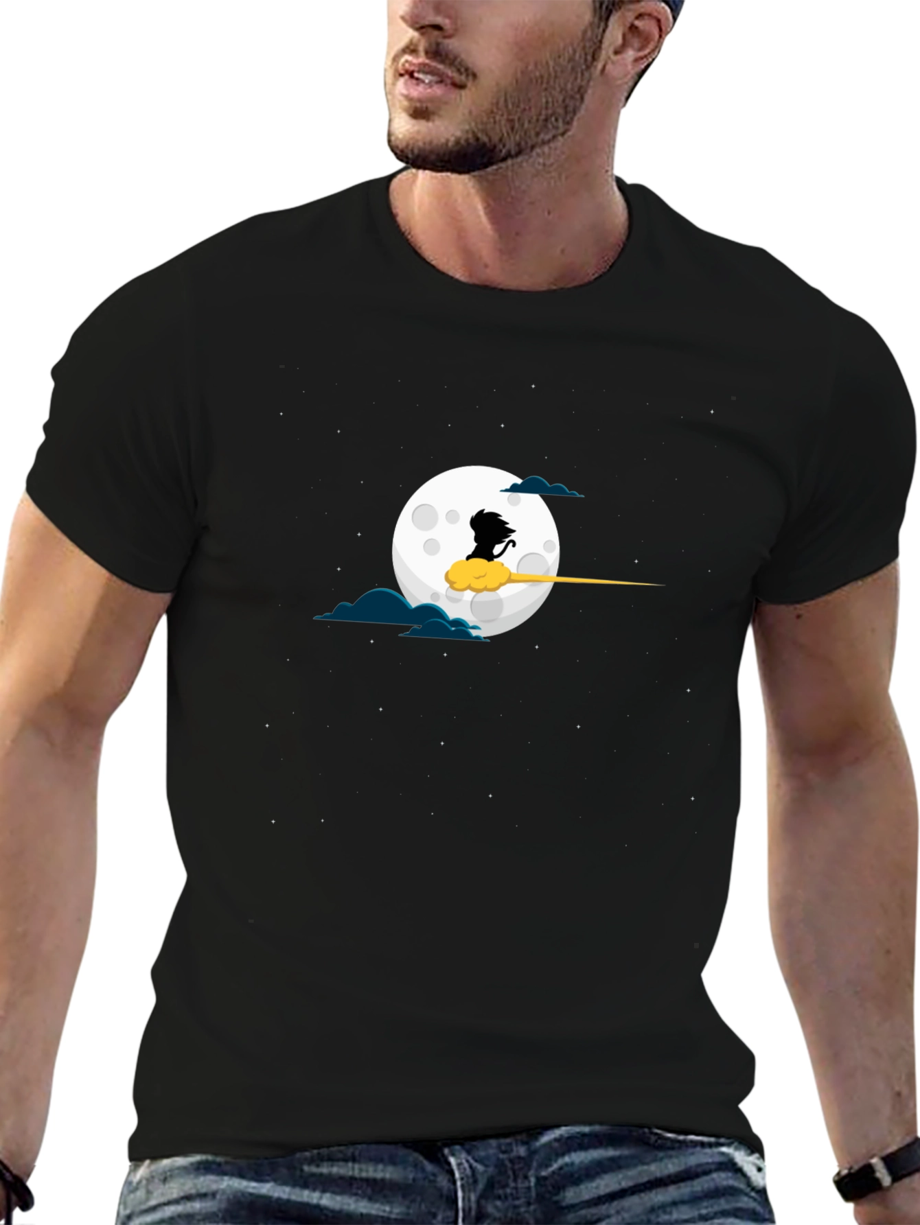 Dragon Ball Z T-Shirt Anime Moon Cloud