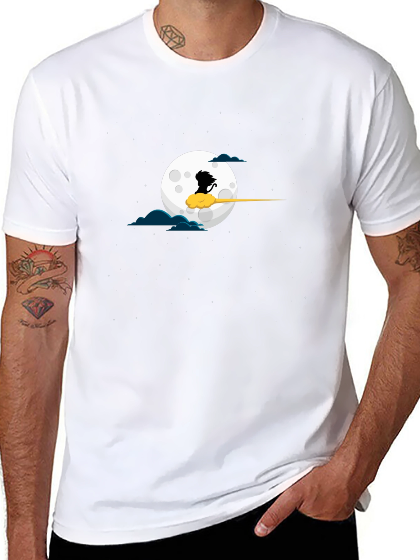 Dragon Ball Z T-Shirt Anime Moon Cloud