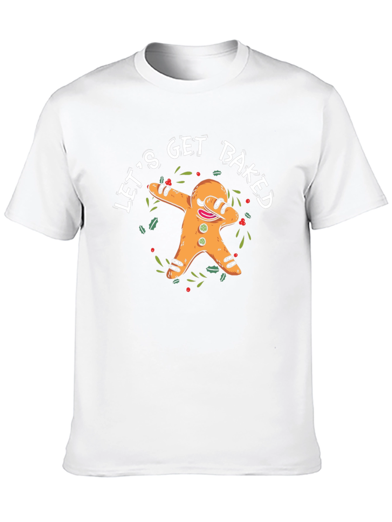 Lets Get Baked T-Shirt Funny Gingerbread Man Dab Tee