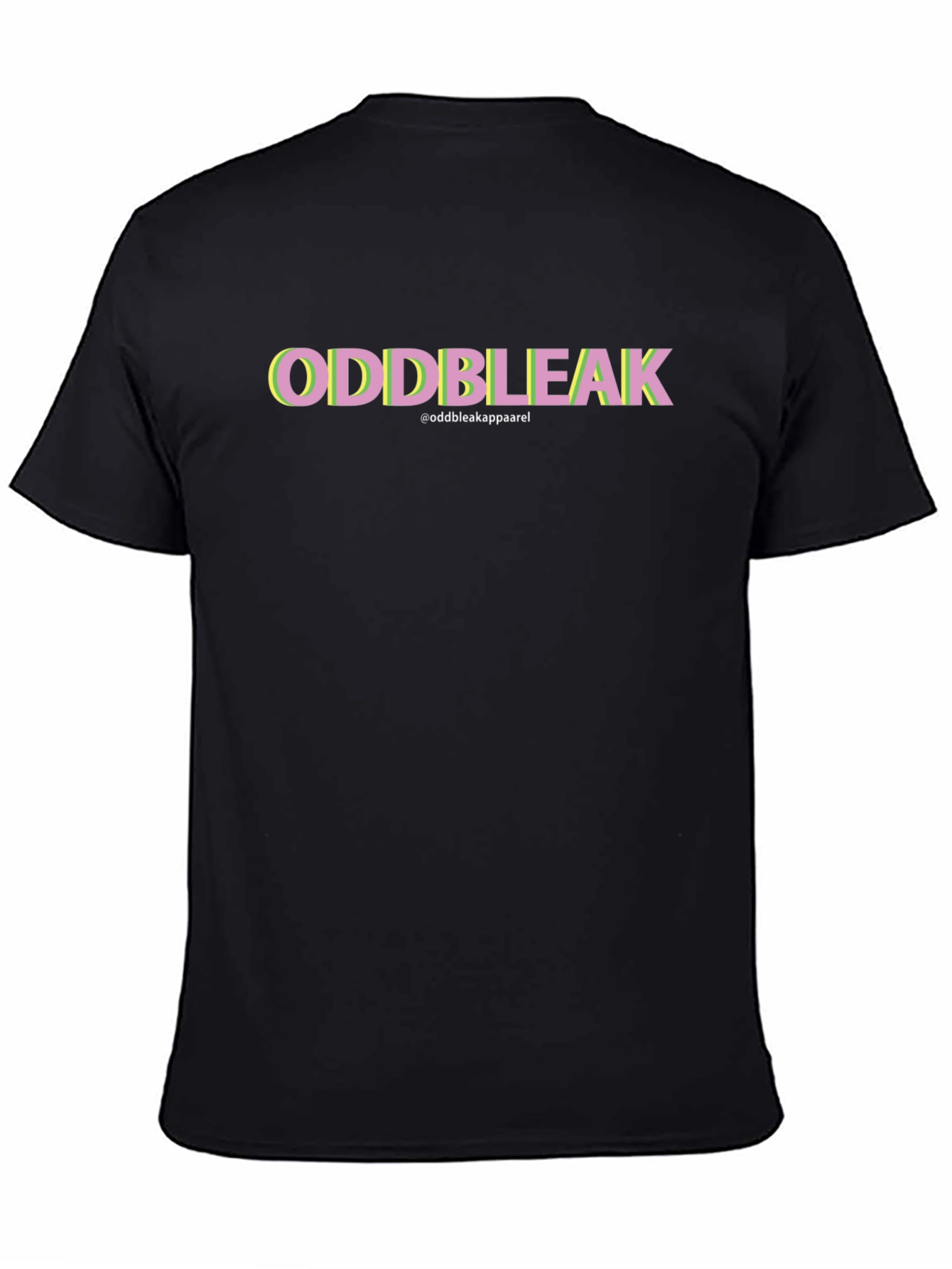 Oddbleak Graphic Tee - Black Cotton Blend