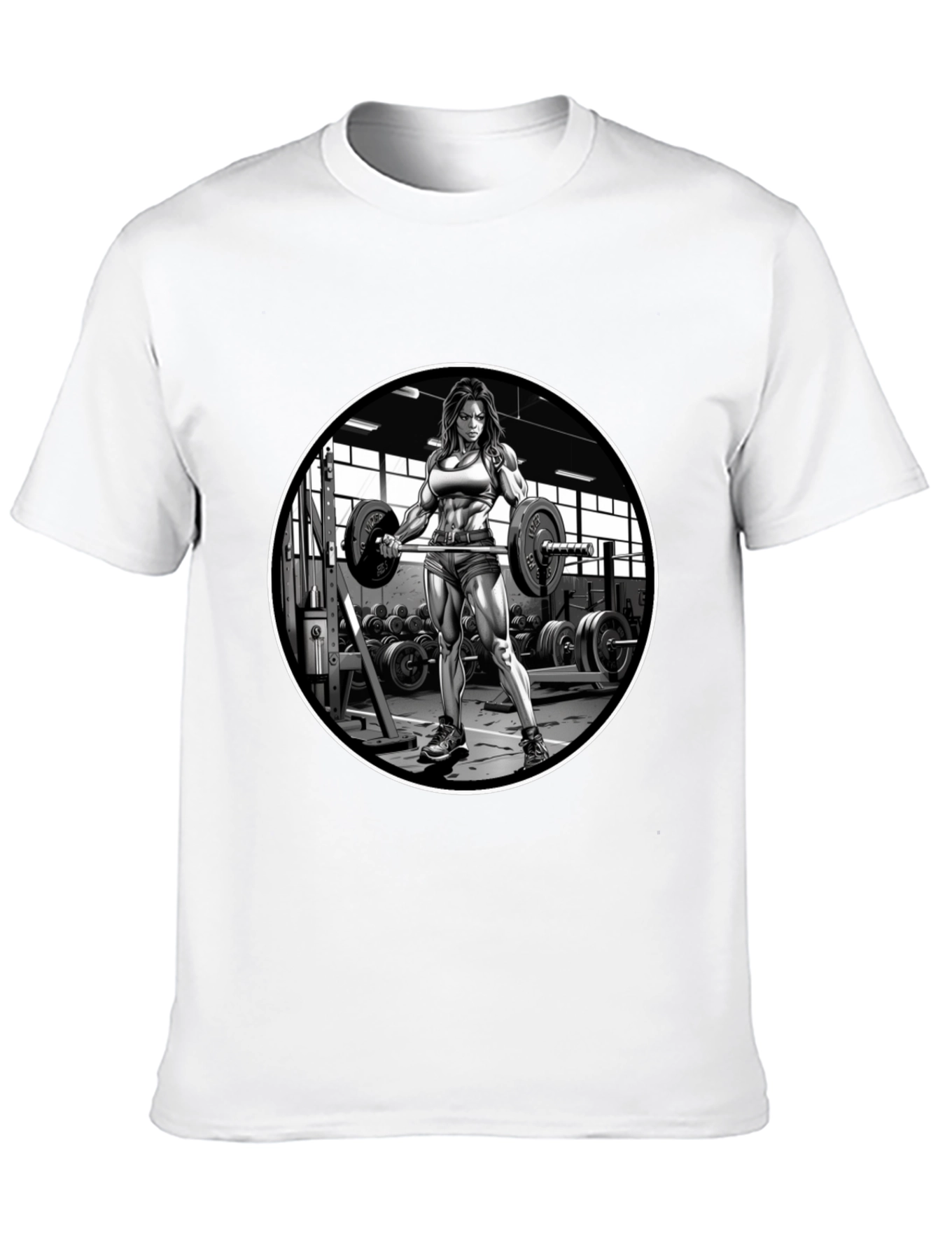 Weightlifting Woman Black T-Shirt