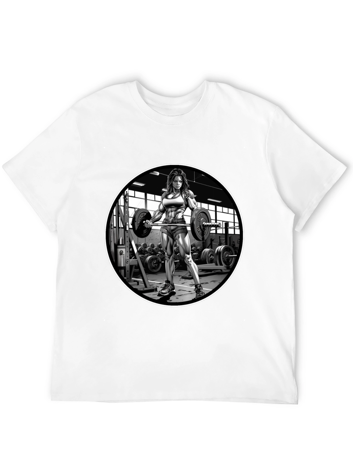Weightlifting Woman Black T-Shirt