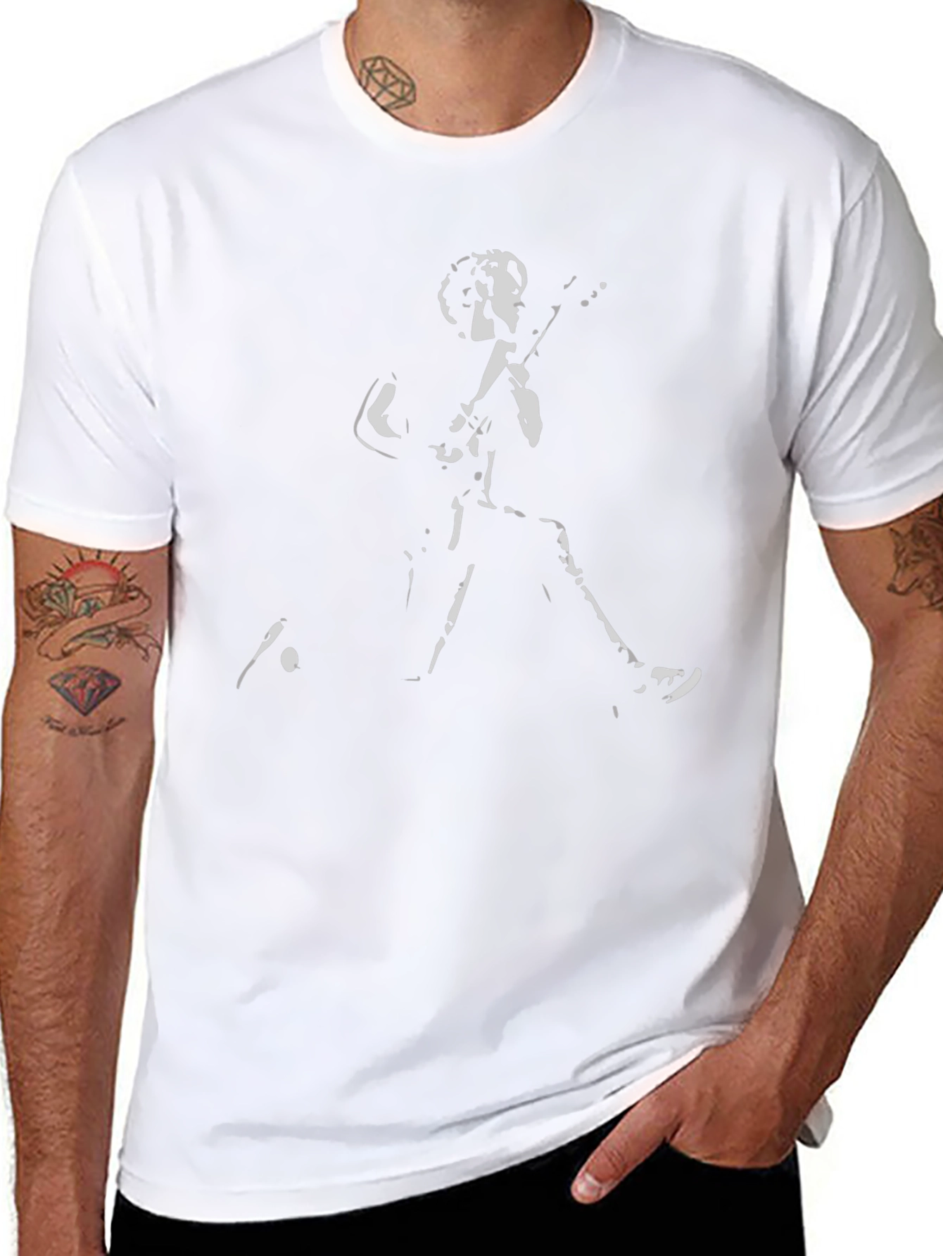 Rock Guitarist Black T-Shirt