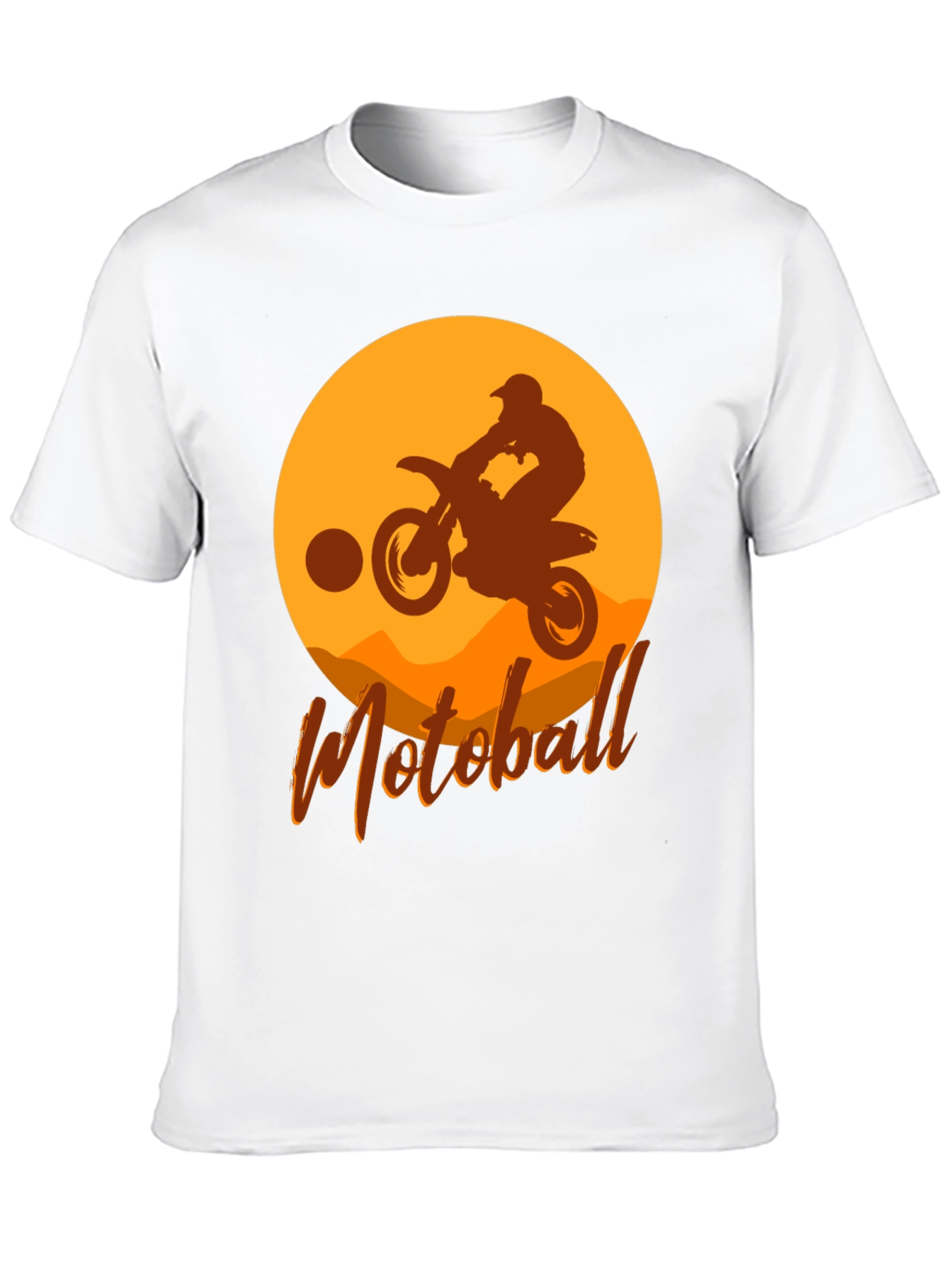 Motoball Silhouette T-Shirt - Dirt Bike Rider Design