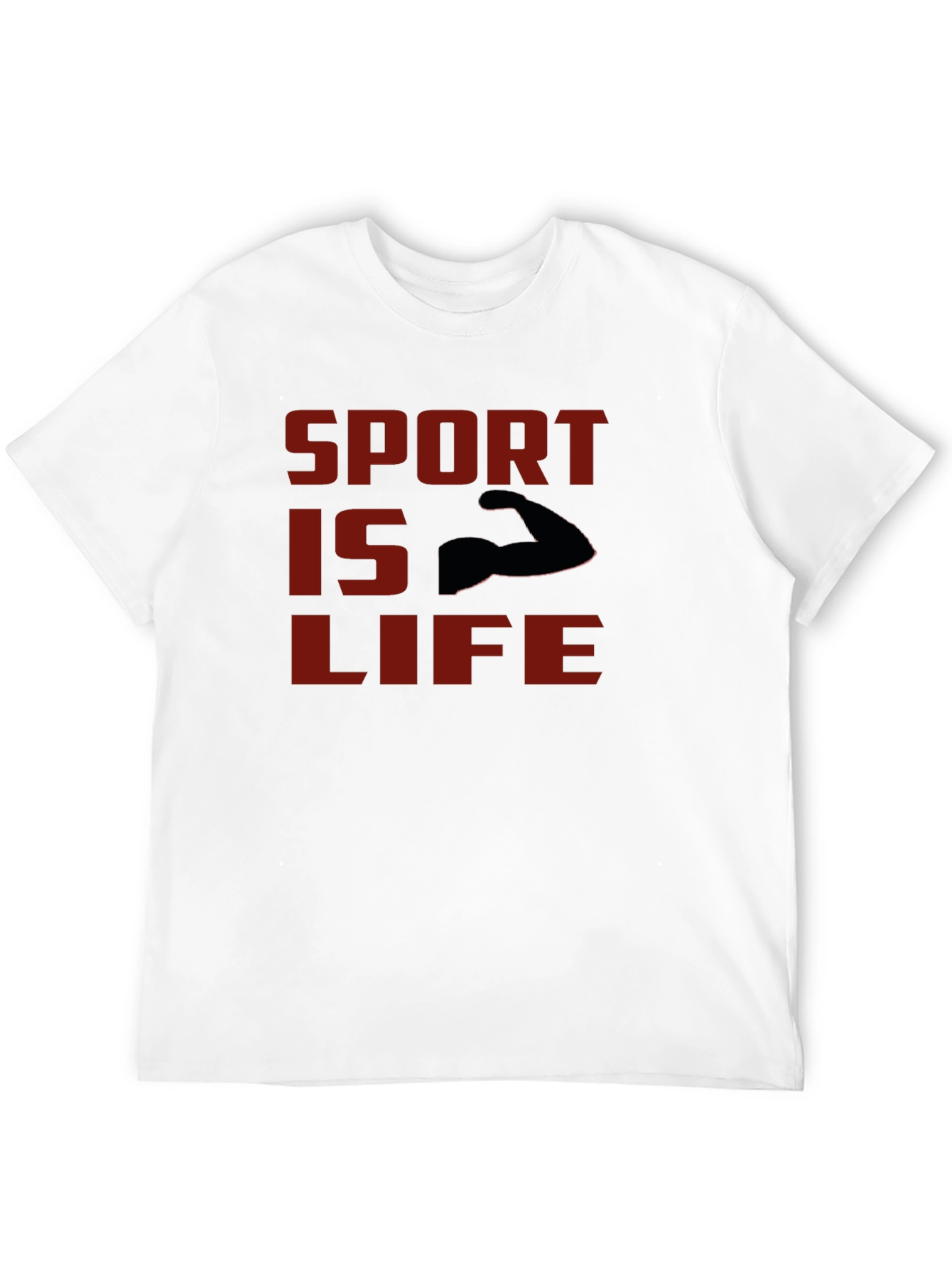 Sport Is Life T-Shirt - Black Graphic Tee