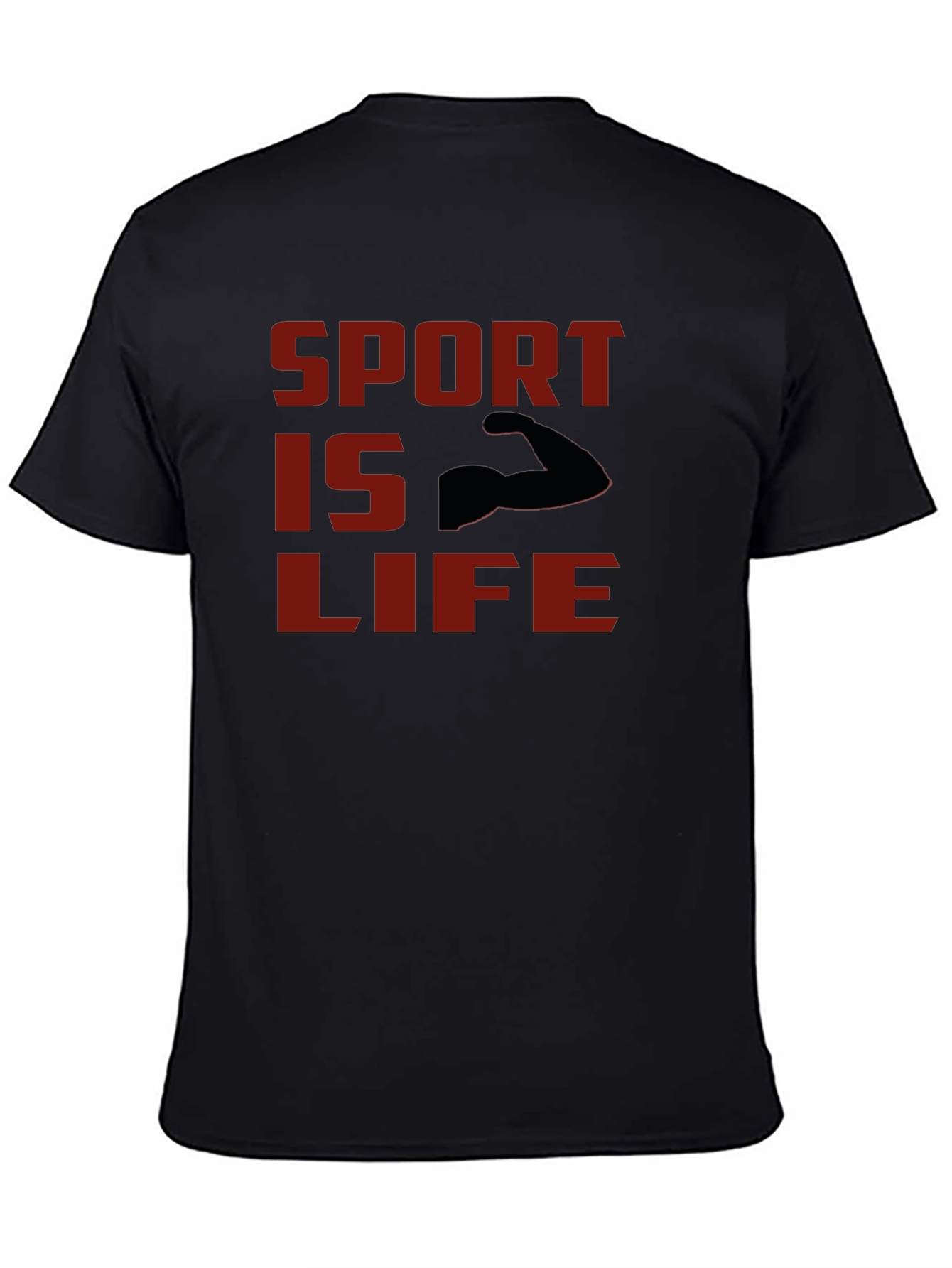 Sport Is Life T-Shirt - Black Graphic Tee