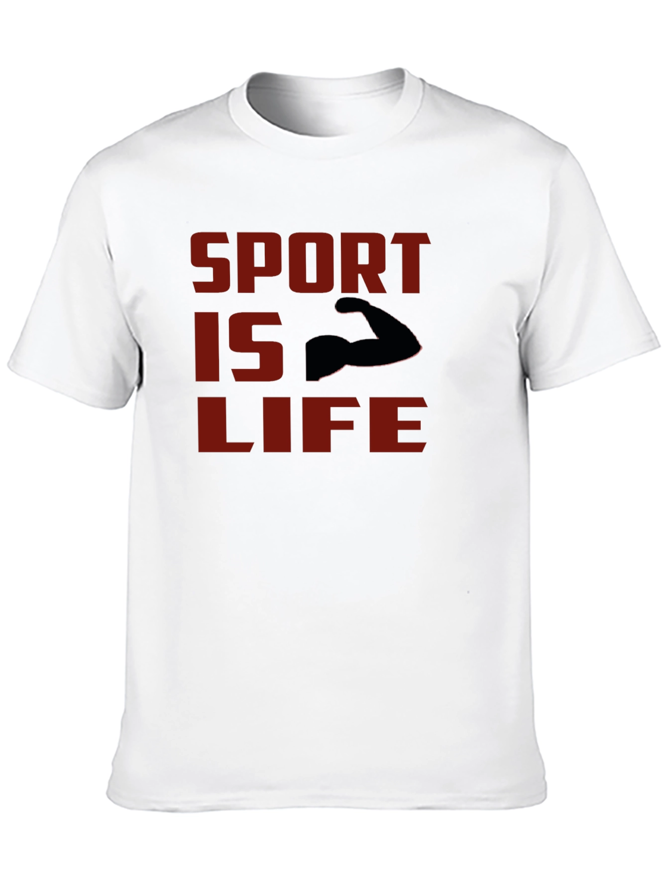 Sport Is Life T-Shirt - Black Graphic Tee