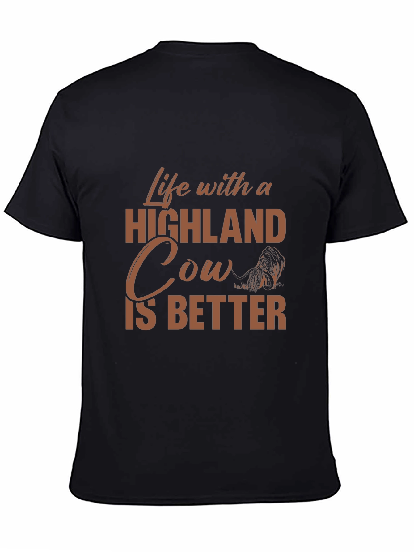 Life with a Highland Cow T-Shirt