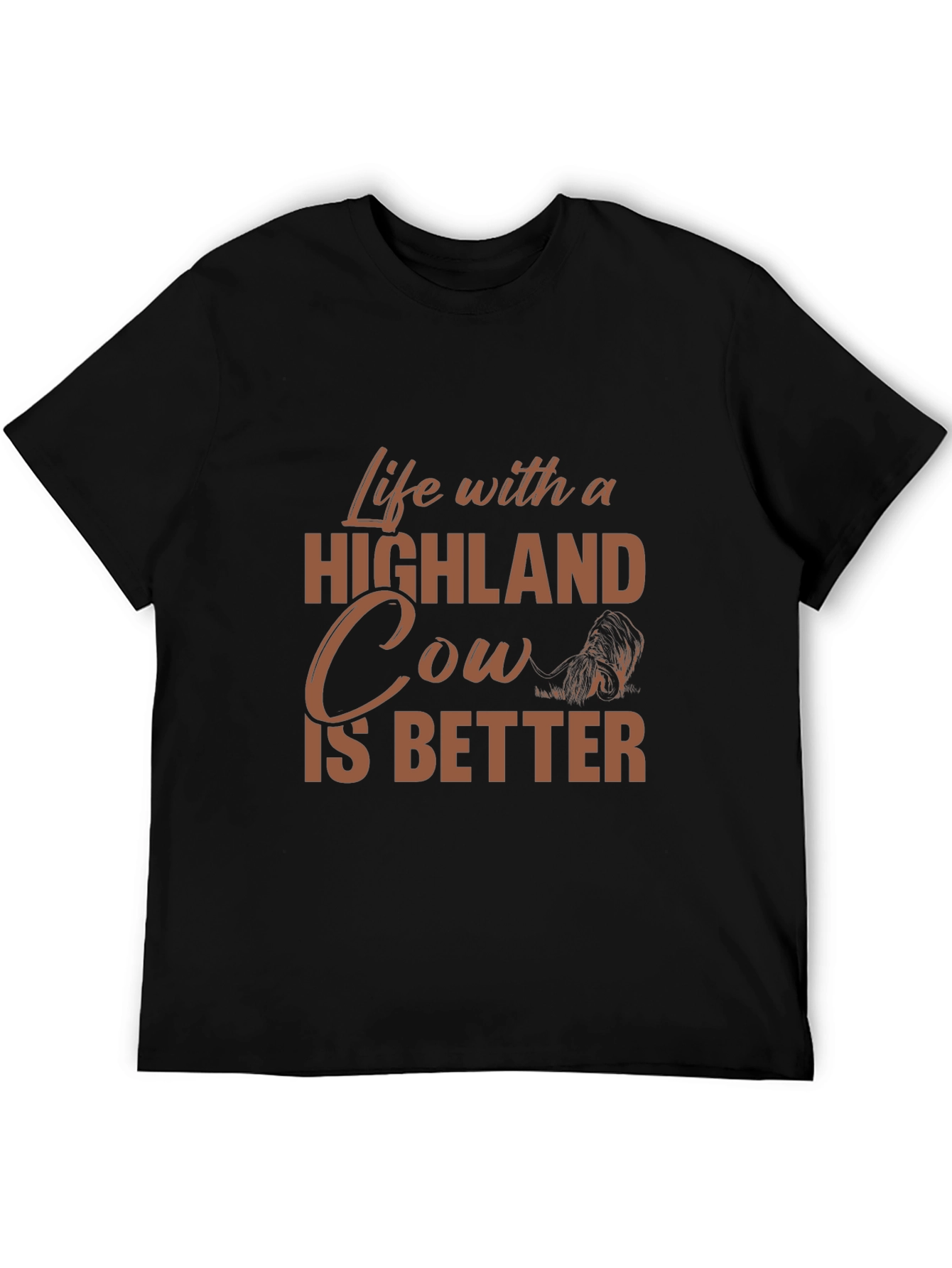 Life with a Highland Cow T-Shirt