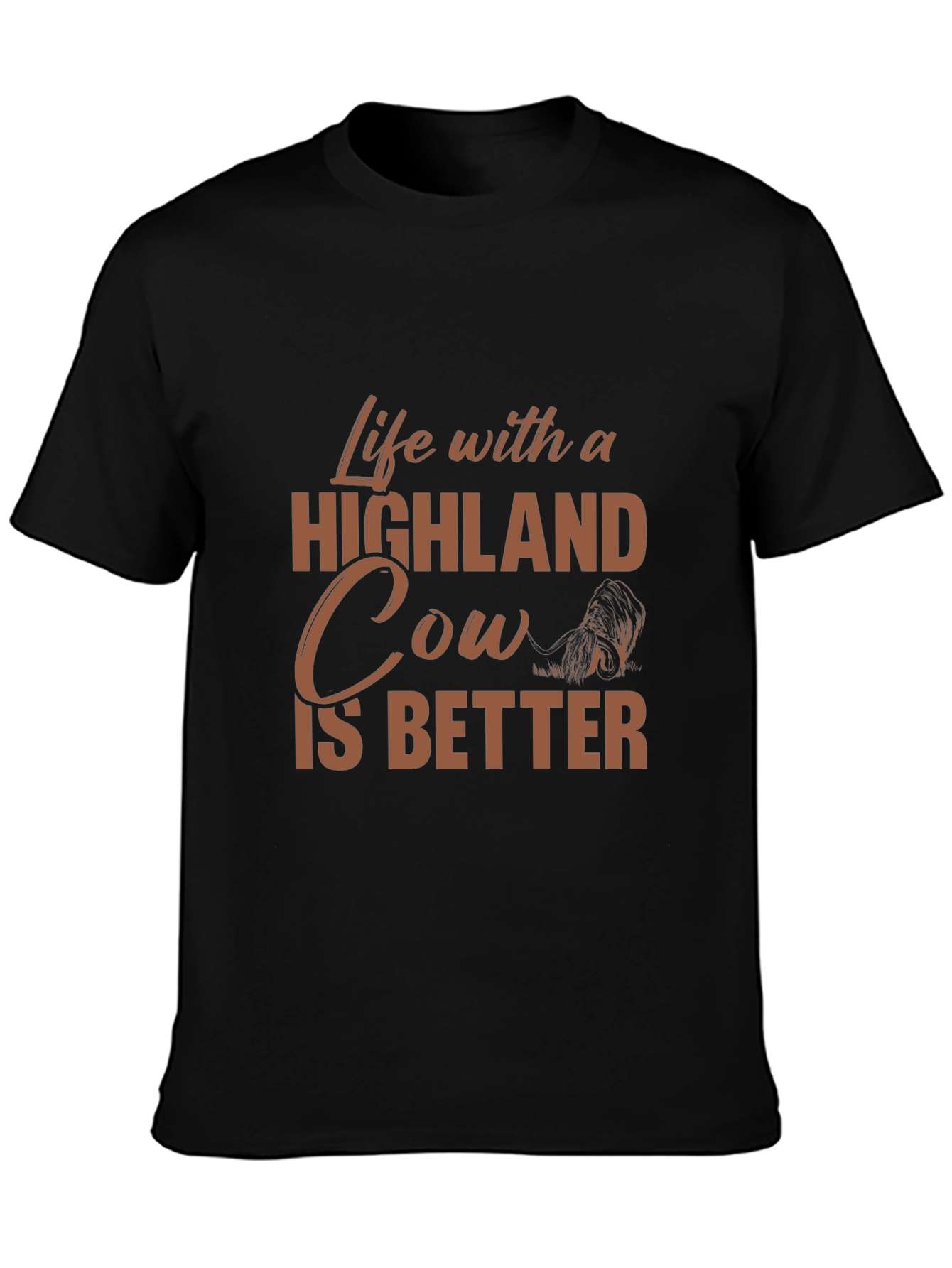 Life with a Highland Cow T-Shirt
